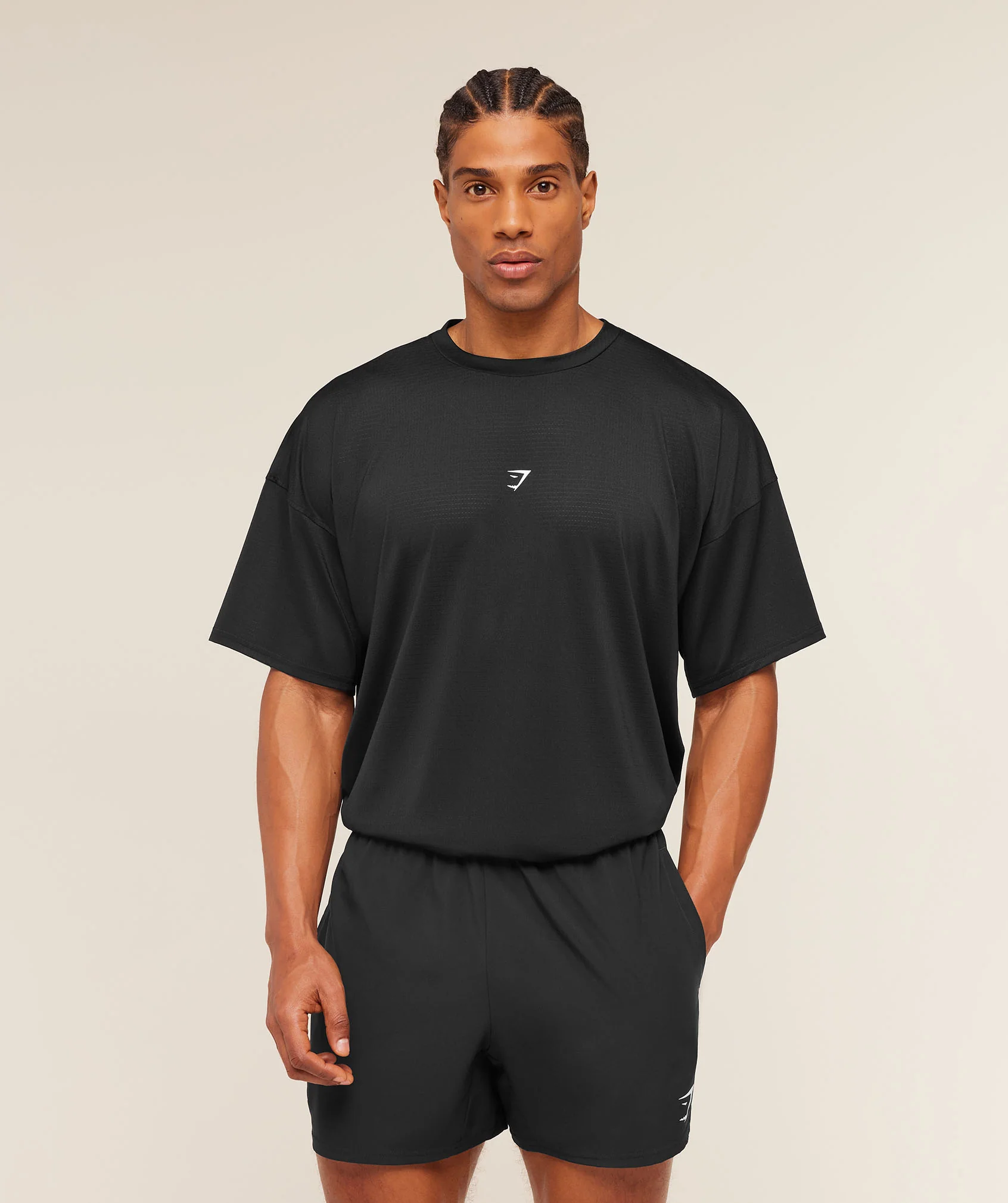 Gymshark GSRC Stencil Graphic T-Shirt - Black - Image 2