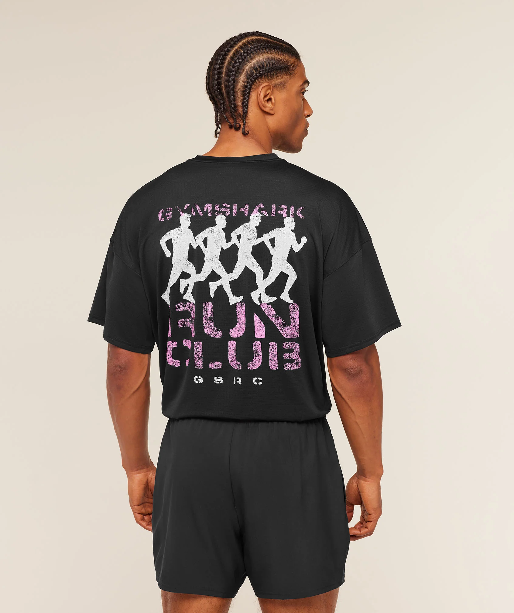 Gymshark GSRC Stencil Graphic T-Shirt - Black - Image 4