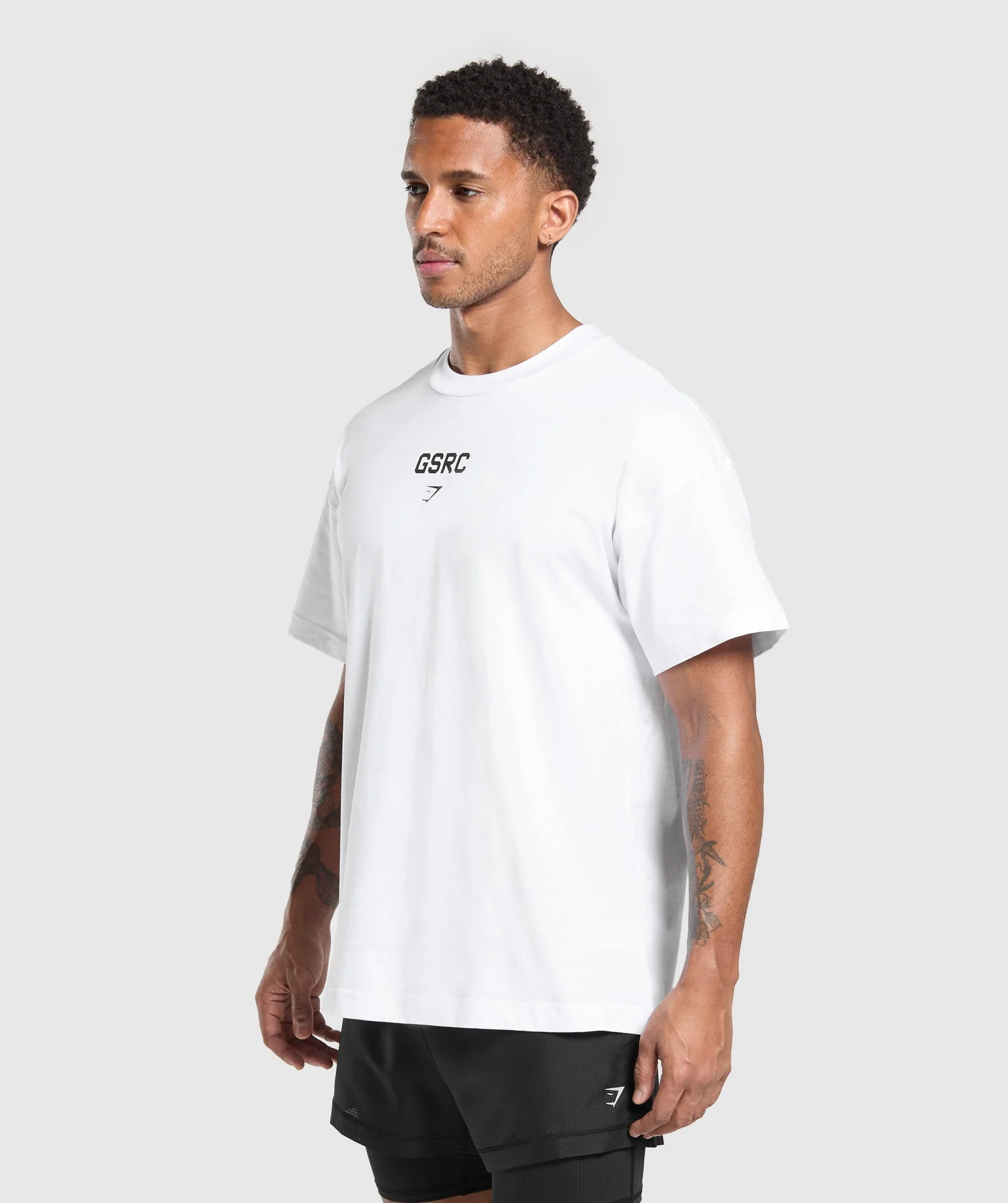 Gymshark GSRC T-Shirt - White - Image 3