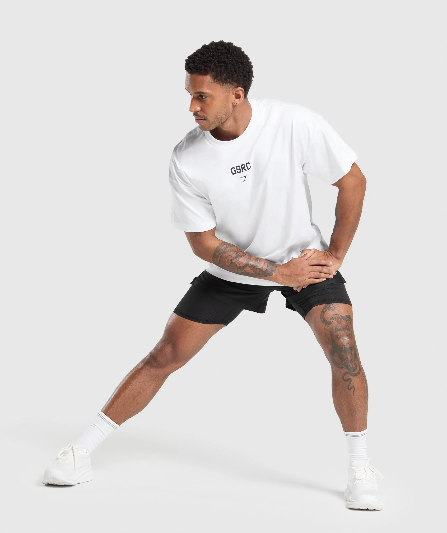 Gymshark GSRC T-Shirt - White - Image 4