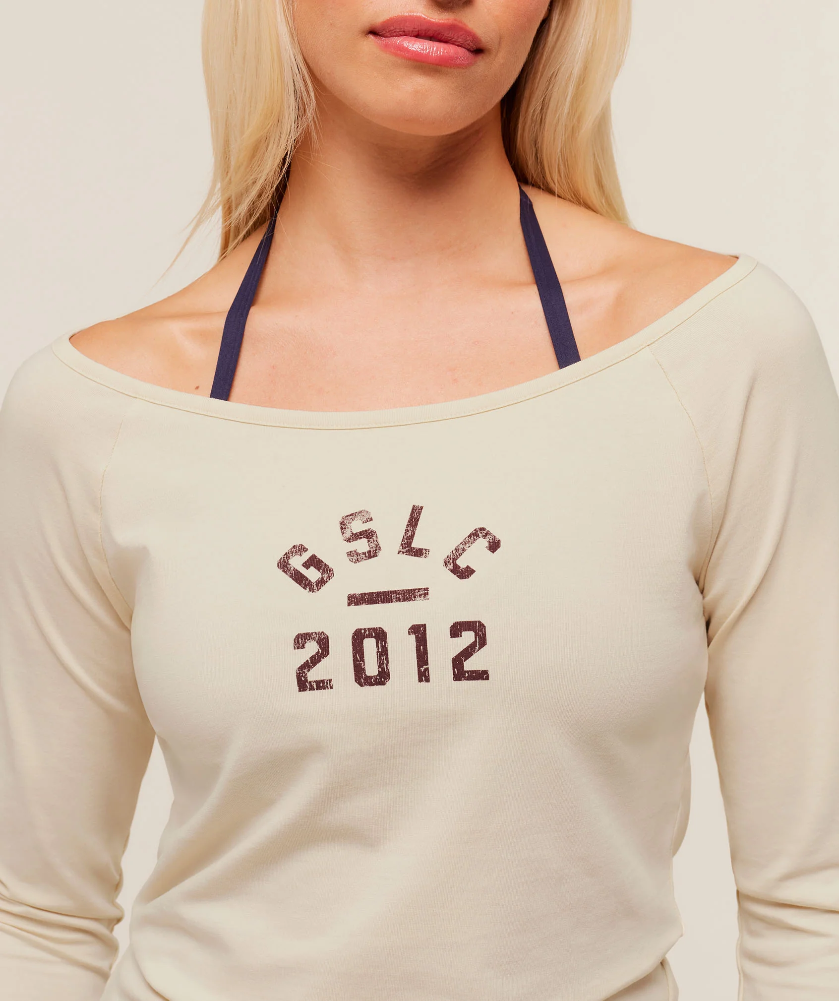 Gymshark Lifting Club 2012 Graphic Long Sleeve Top - Stone Beige/Wash - Image 6