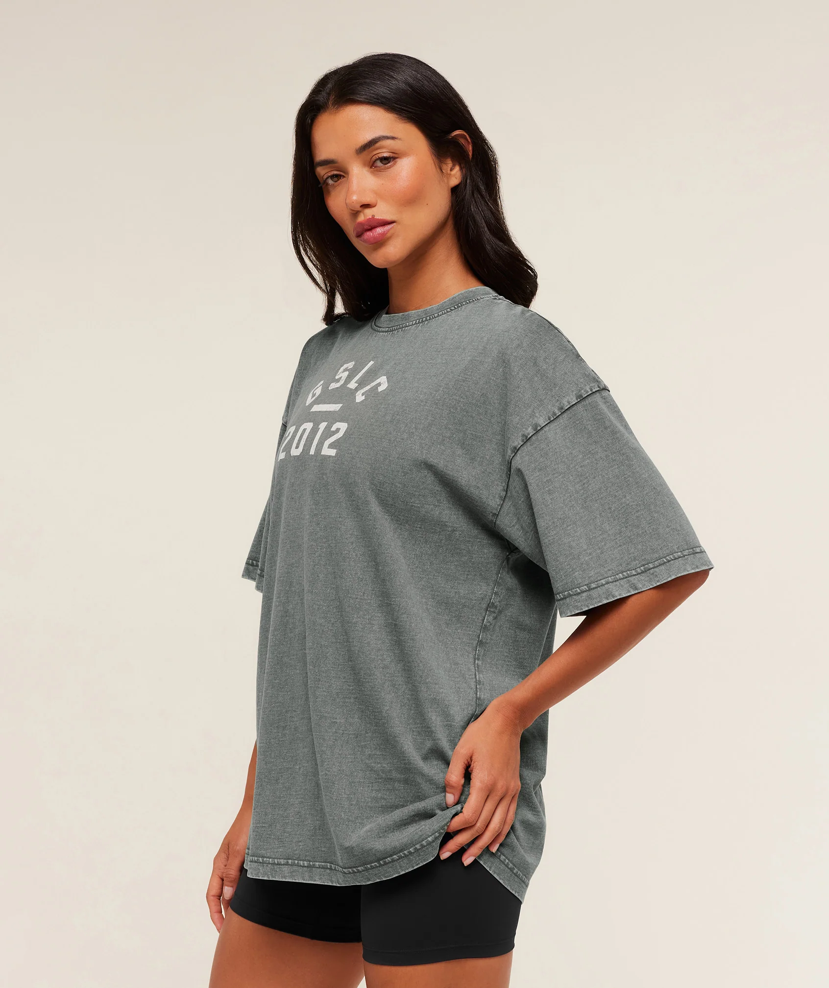 Gymshark Lifting Club 2012 Graphic Short Sleeve T-Shirt - Slate Teal/Wash - Image 3