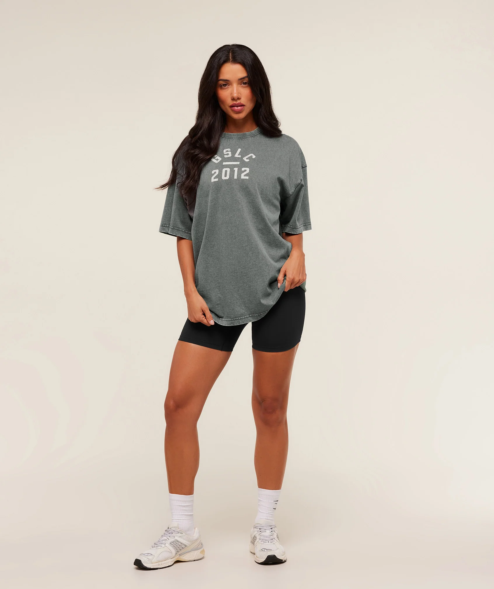 Gymshark Lifting Club 2012 Graphic Short Sleeve T-Shirt - Slate Teal/Wash - Image 4
