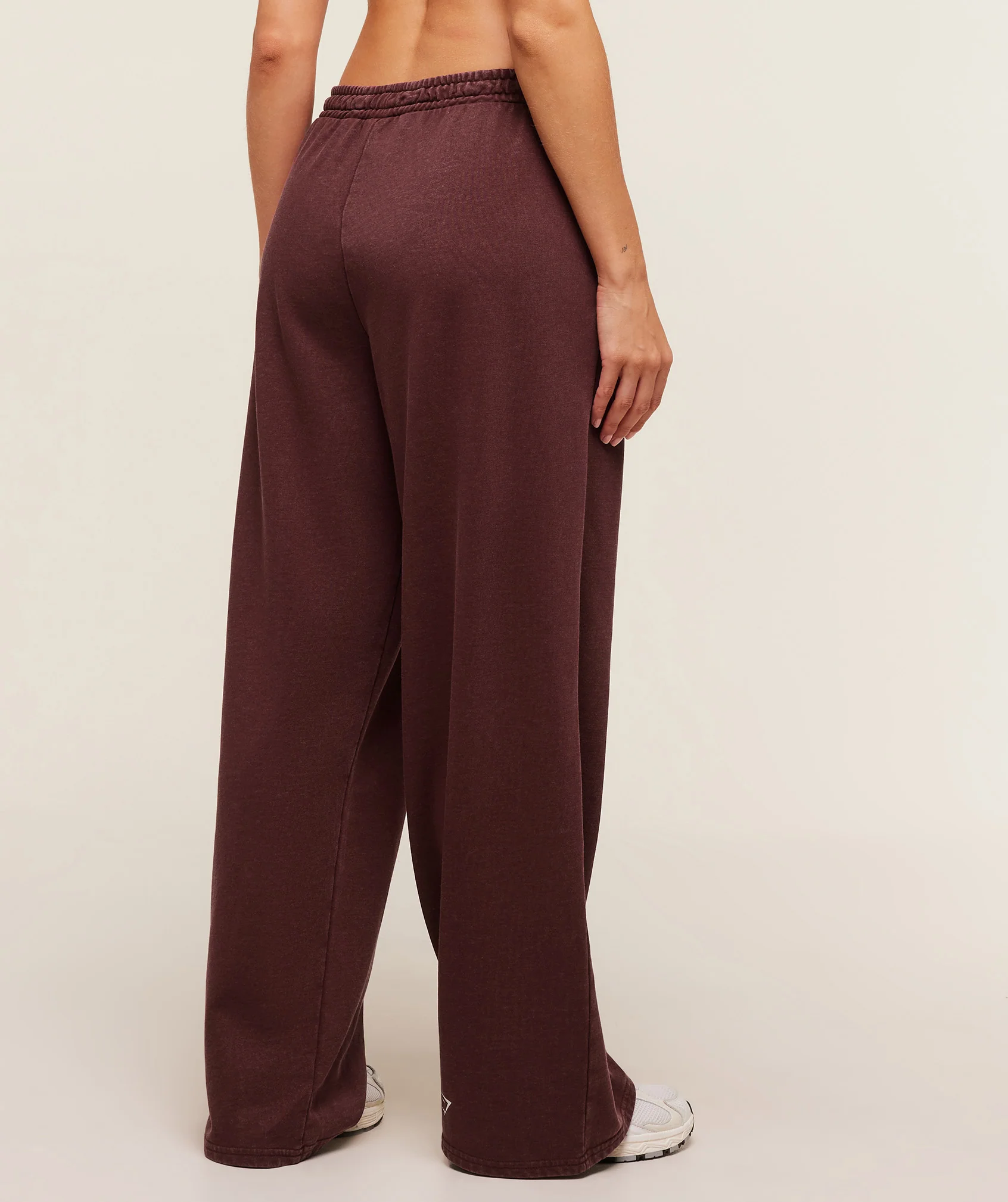 Gymshark Lifting Club 2012 Graphic Wide Leg Joggers - Rich Maroon/Wash - Image 2
