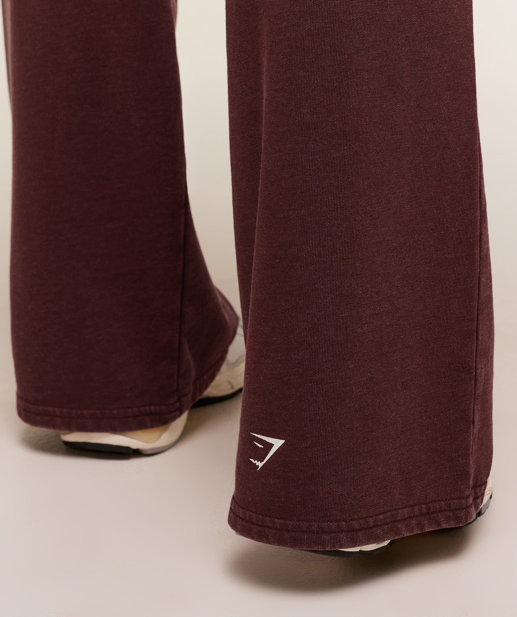 Gymshark Lifting Club 2012 Graphic Wide Leg Joggers - Rich Maroon/Wash - Image 5