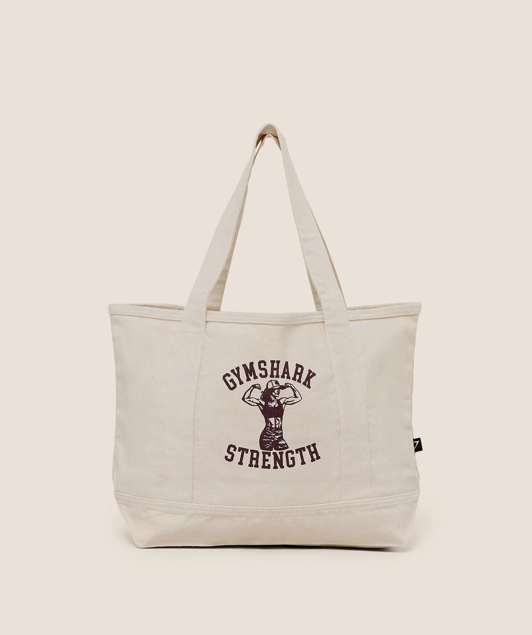 Gymshark Strength Graphic Tote Bag - Ecru White