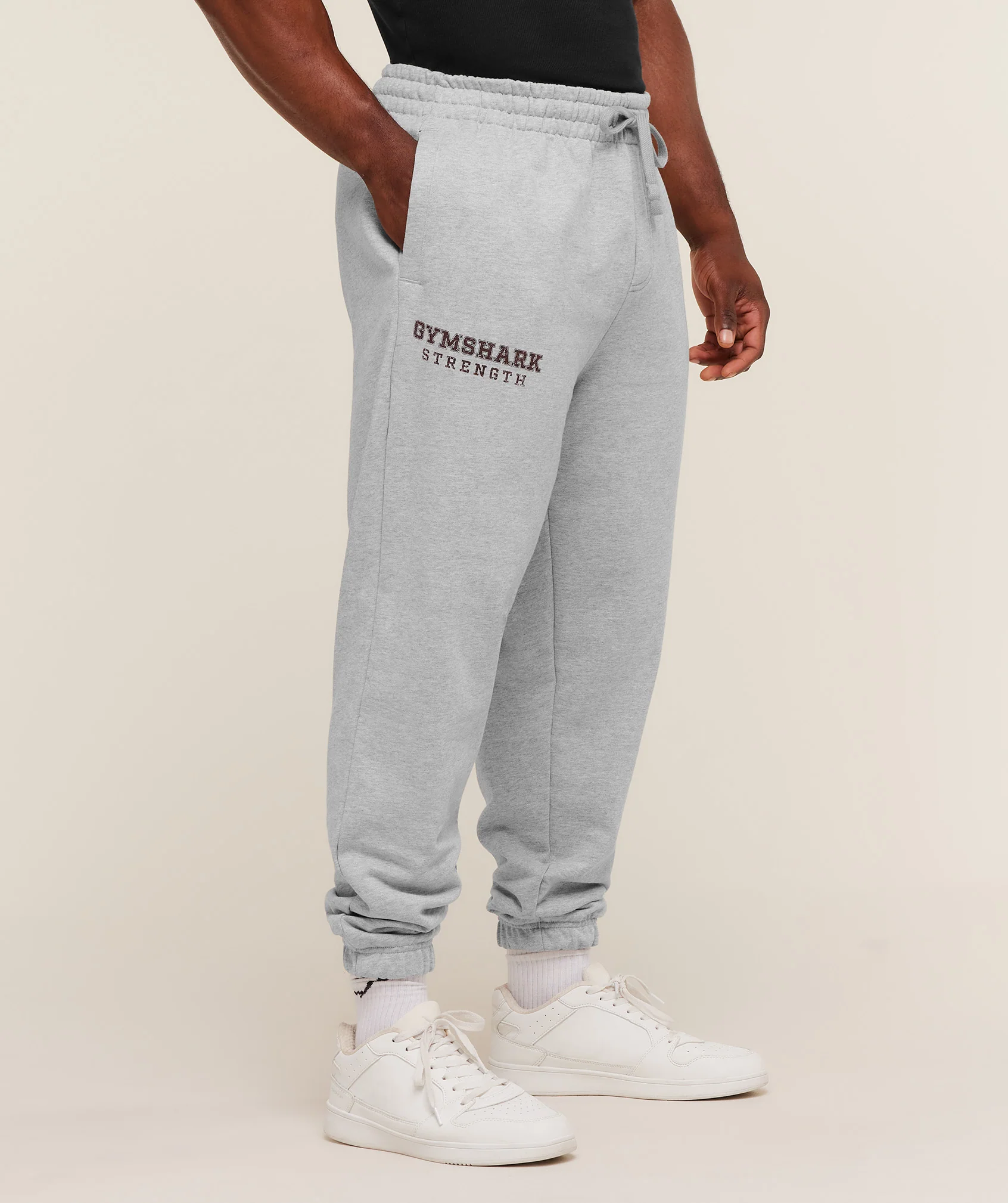Gymshark Strength Joggers - Light Grey Core Marl - Image 3