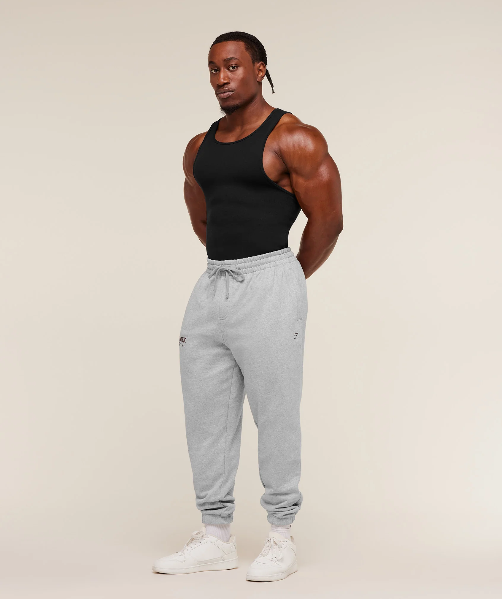 Gymshark Strength Joggers - Light Grey Core Marl - Image 4
