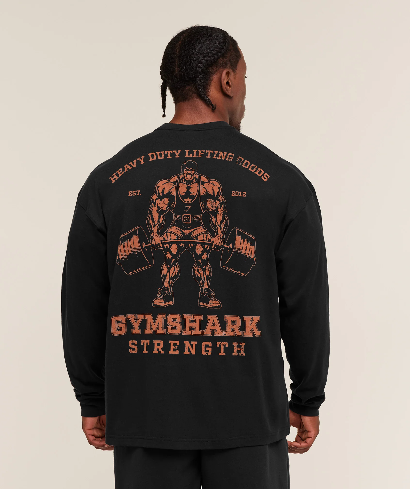 Gymshark Strength Long Sleeve T-Shirt - Black