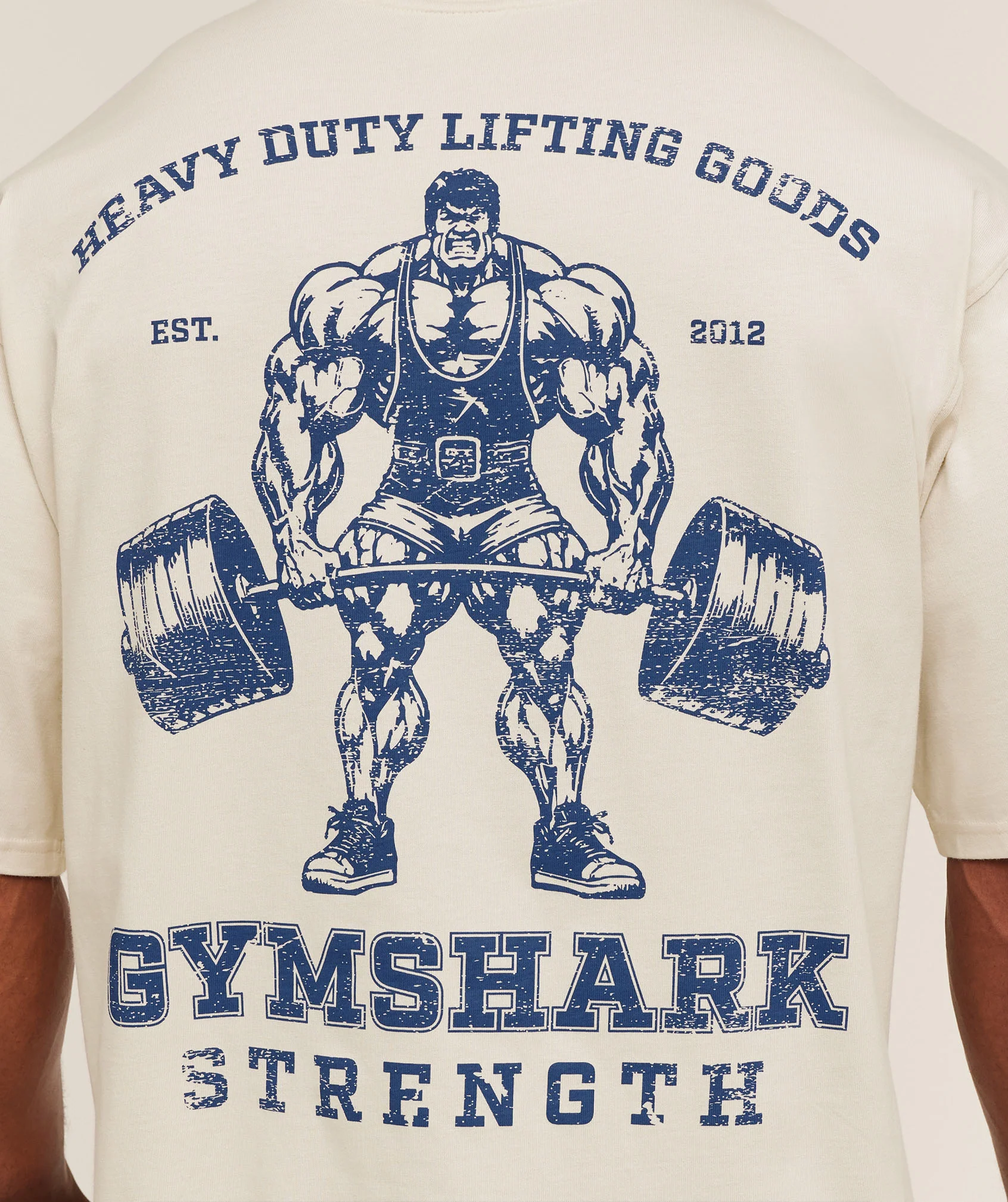 Gymshark Strength T-Shirt - Oat White - Image 5