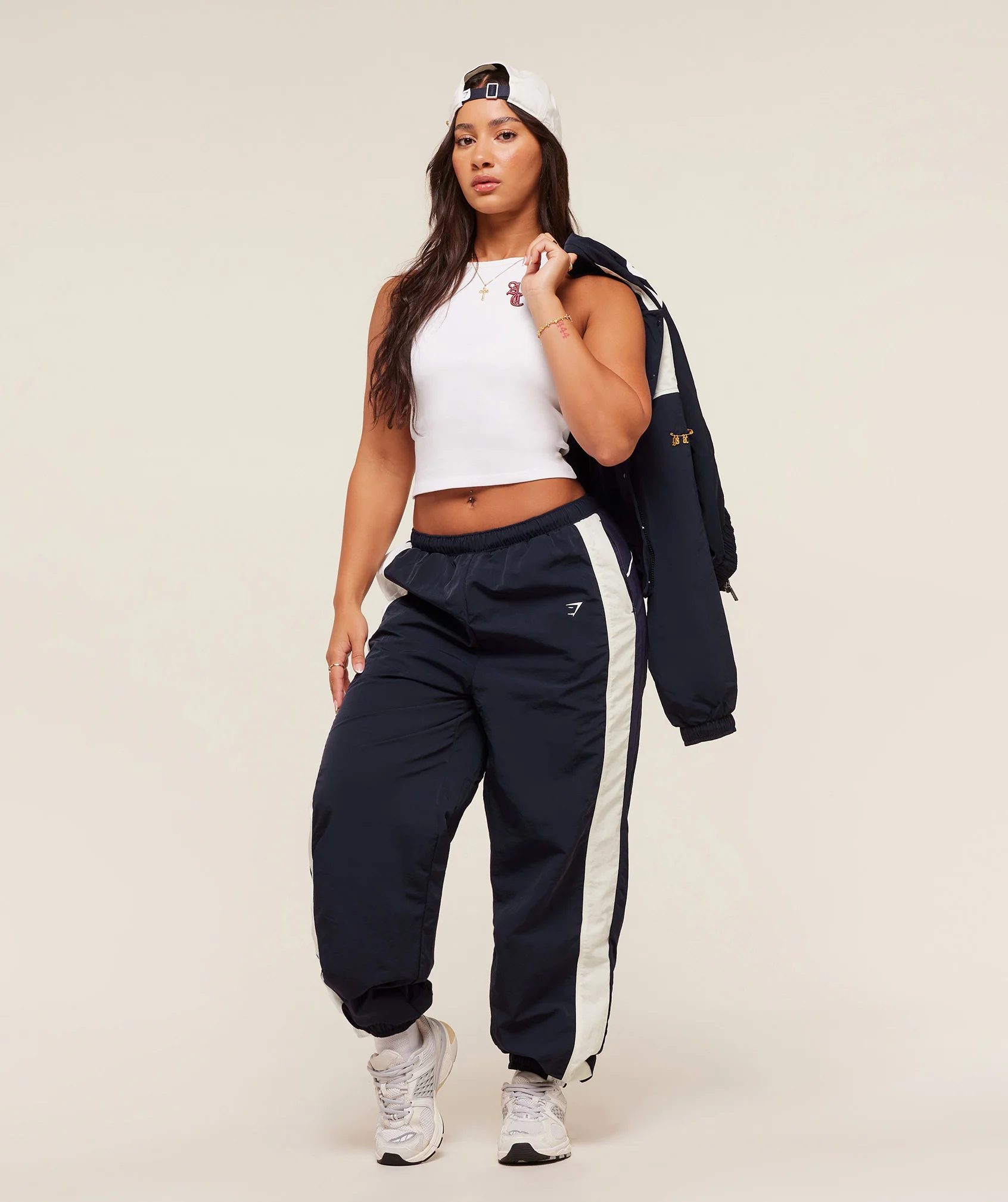 Gymshark x Analis Woven Track Pants - Midnight Blue - Image 7