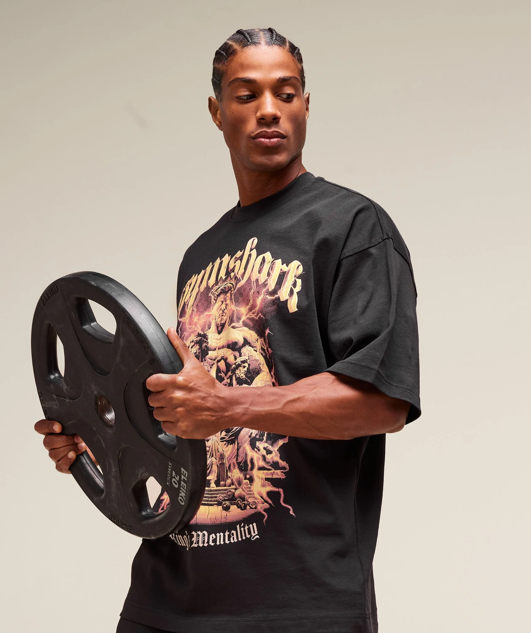 Gymshark x KinGymsharkgym Graphic Tee - Black - Image 6