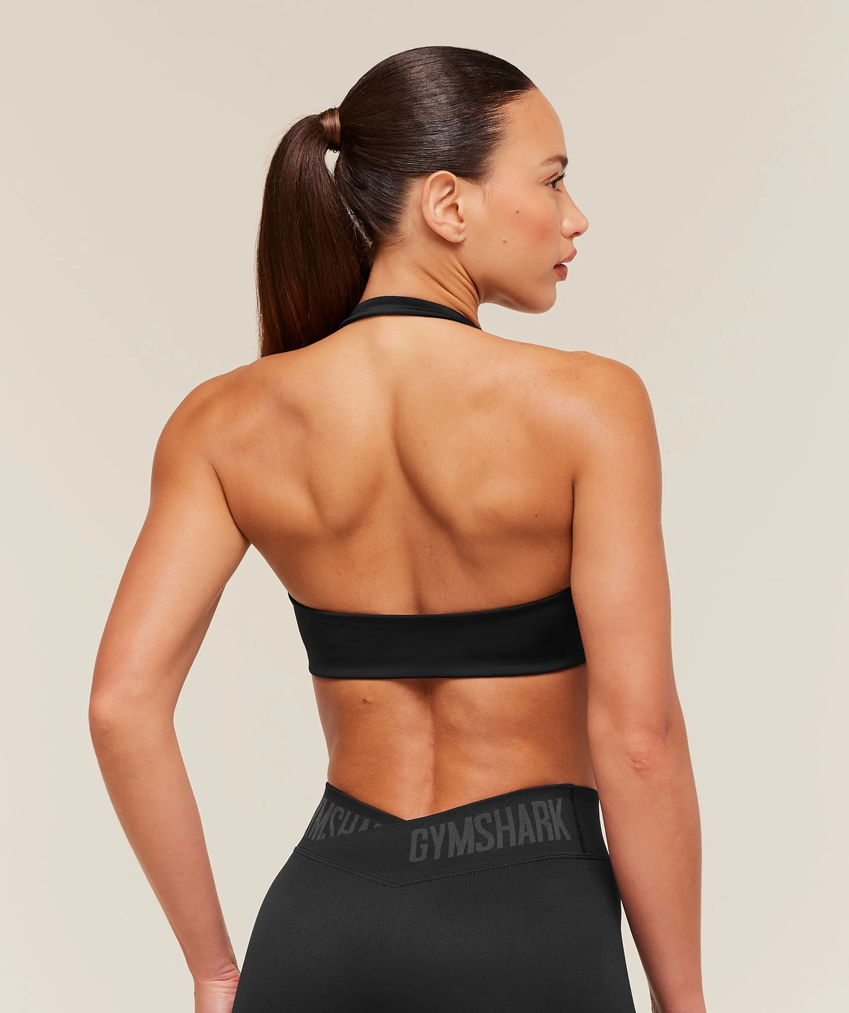 Gymshark Halter Bralette - Black - Image 2