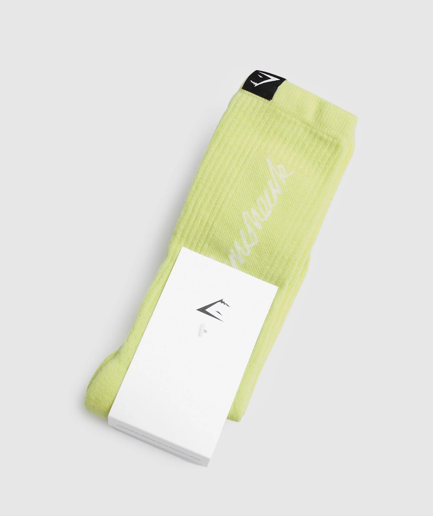 Gymshark Handwriting Sock - Firefly Green/White - Image 2
