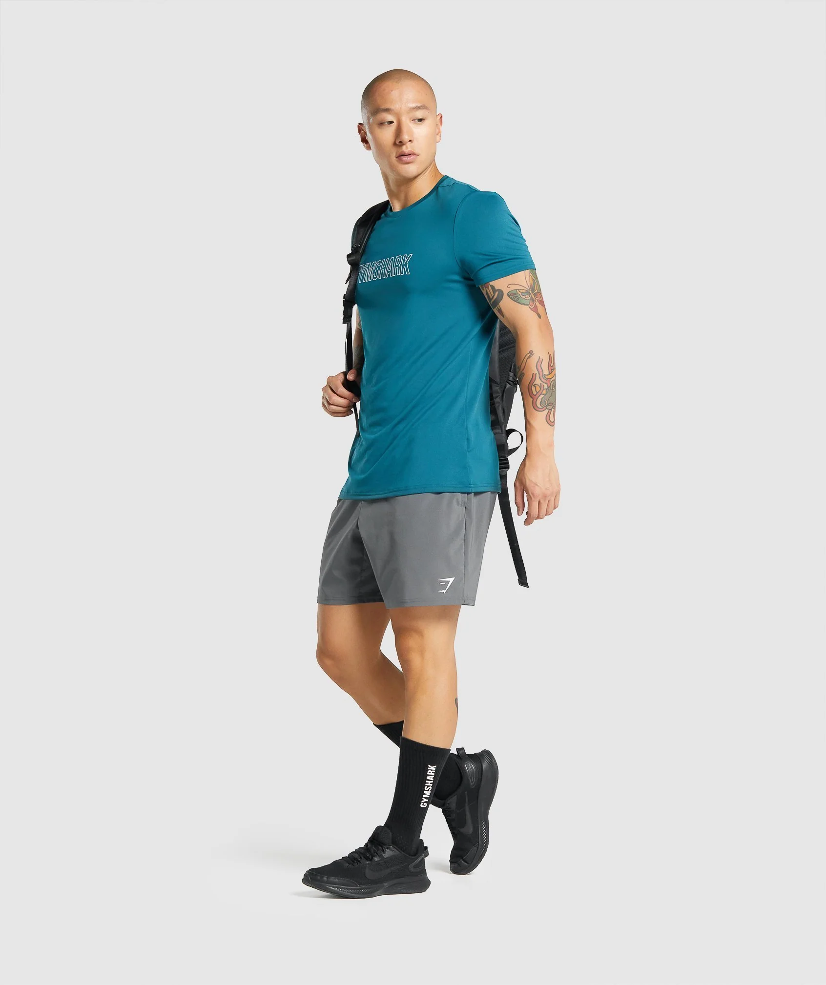 Gymshark Premium Logo Crew Socks - Black - Image 3