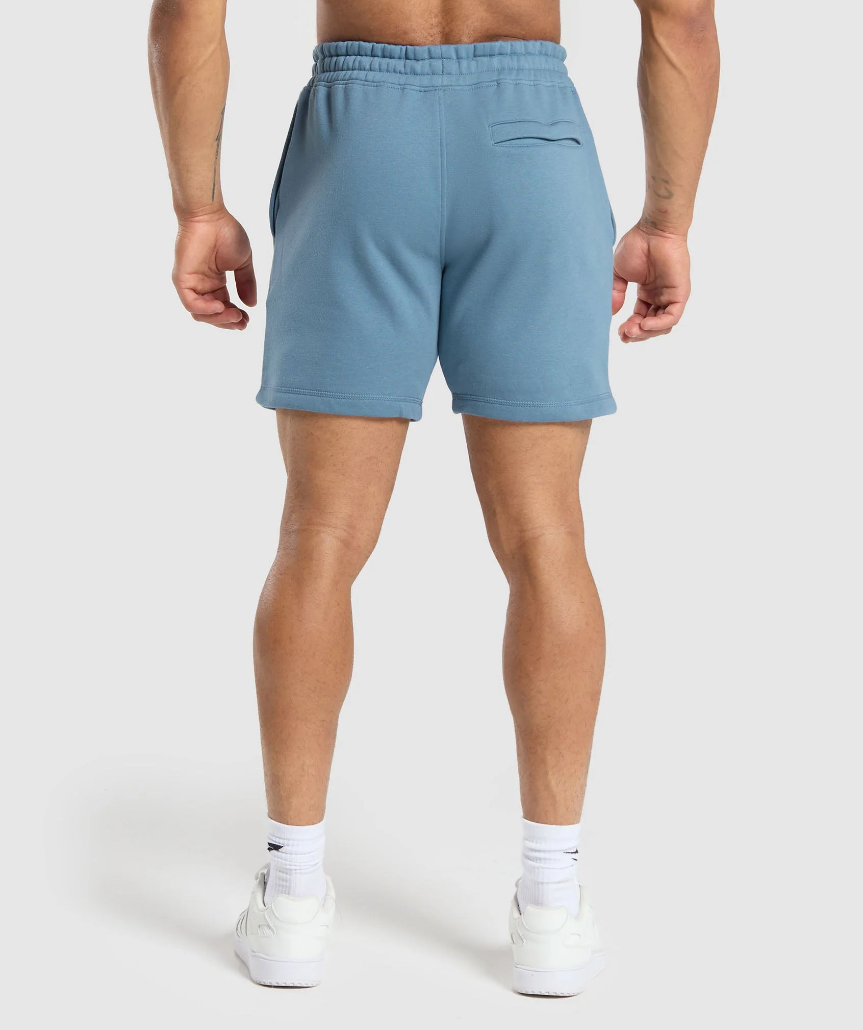 Gymshark Heavy Duty Apparel 7" Shorts - Faded Blue - Image 2