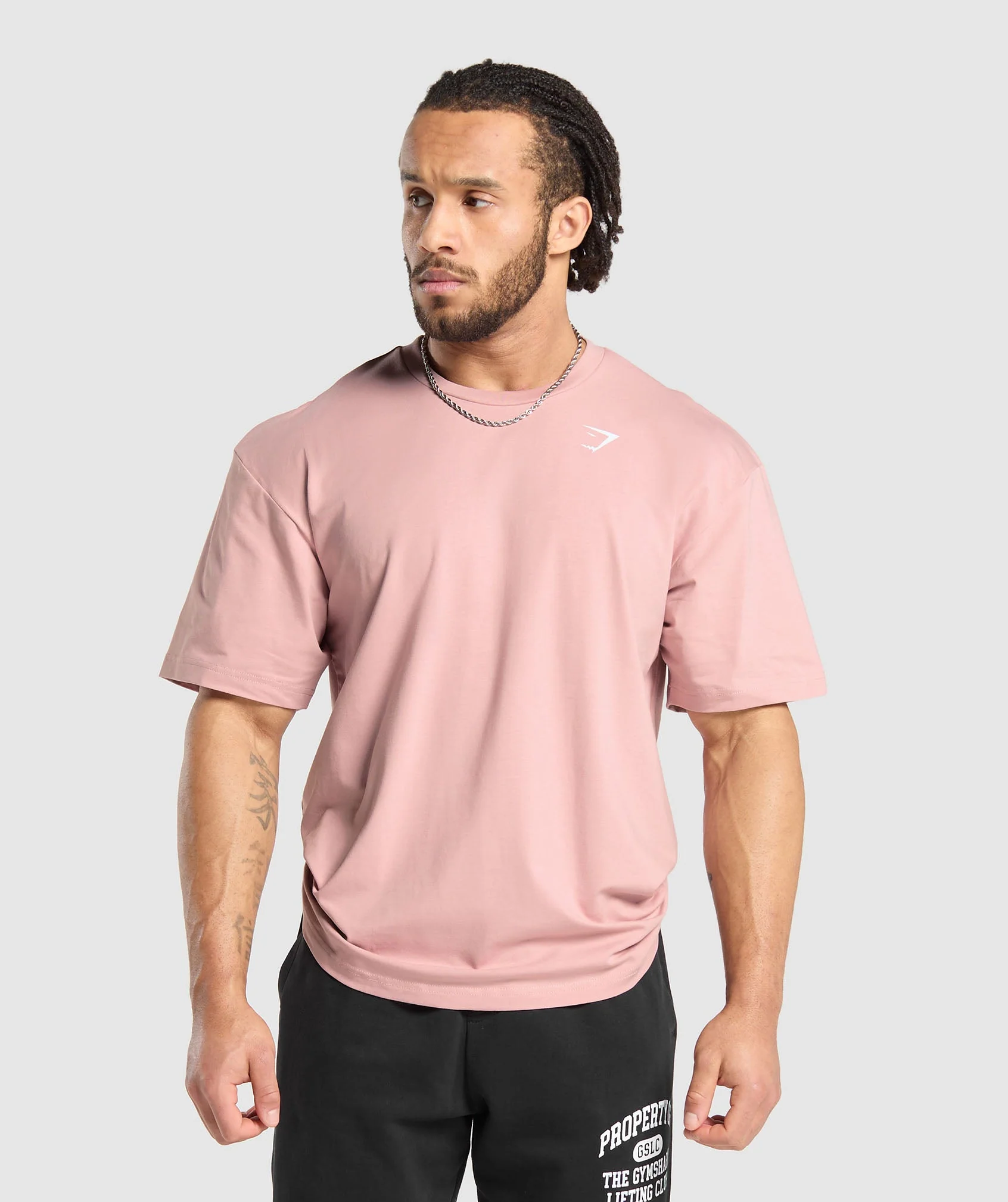 Gymshark Heavy Duty Apparel T-Shirt - Light Pink - Image 2