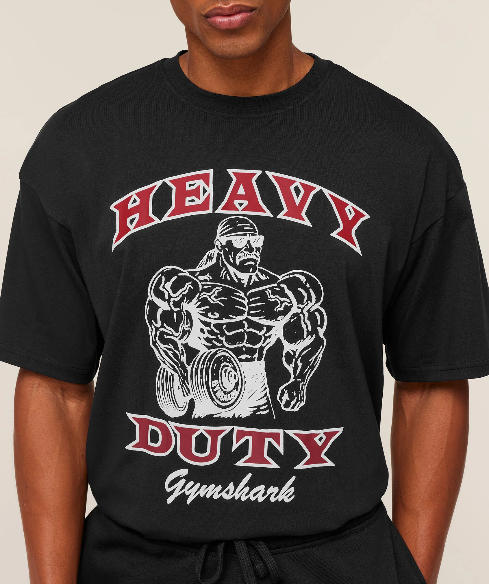 Gymshark Heavy Duty Bro Graphic T-Shirt - GS Black - Image 5