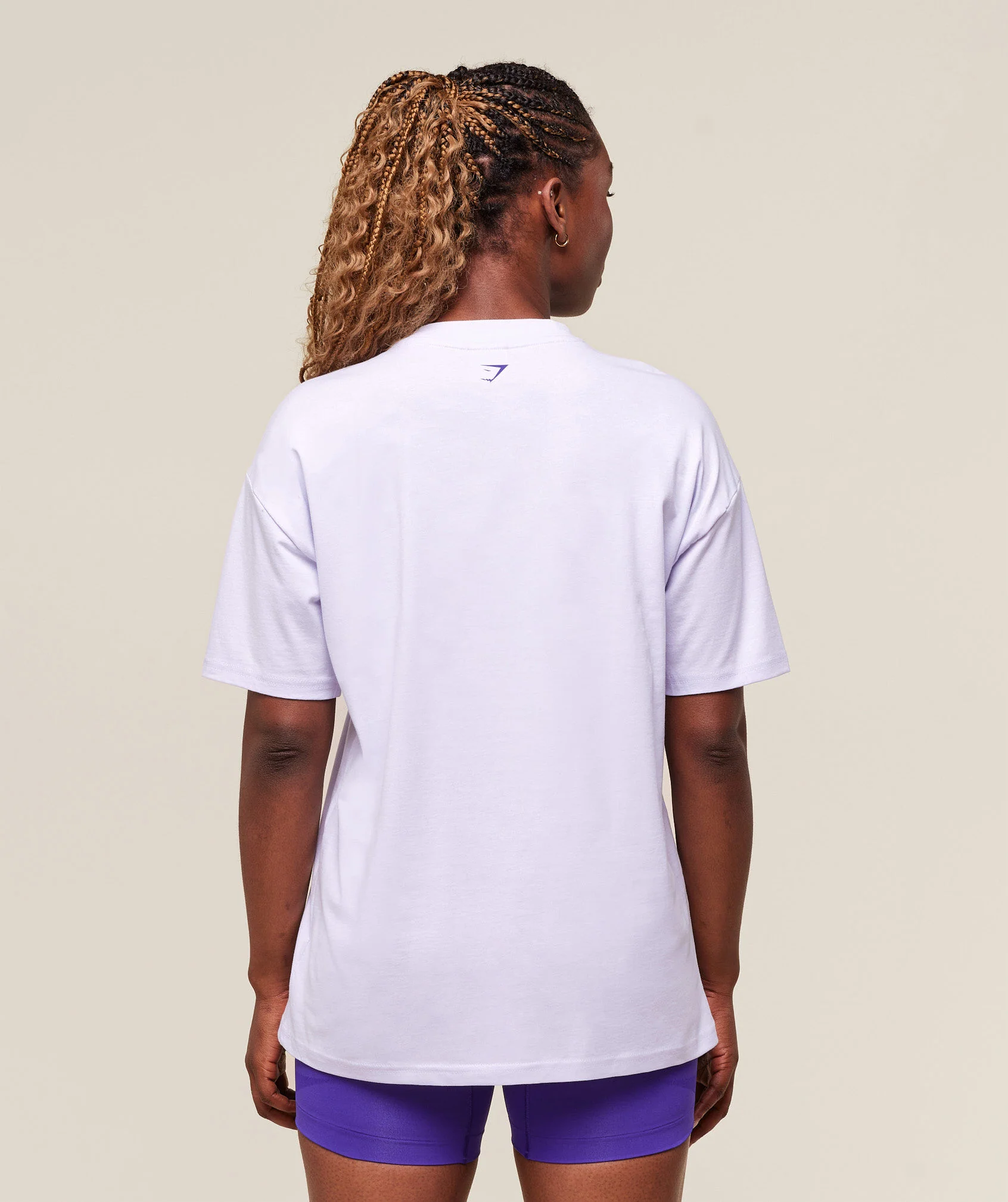 Gymshark Heavy Duty Graphic Oversized T-Shirt - Fresh Lilac - Image 2