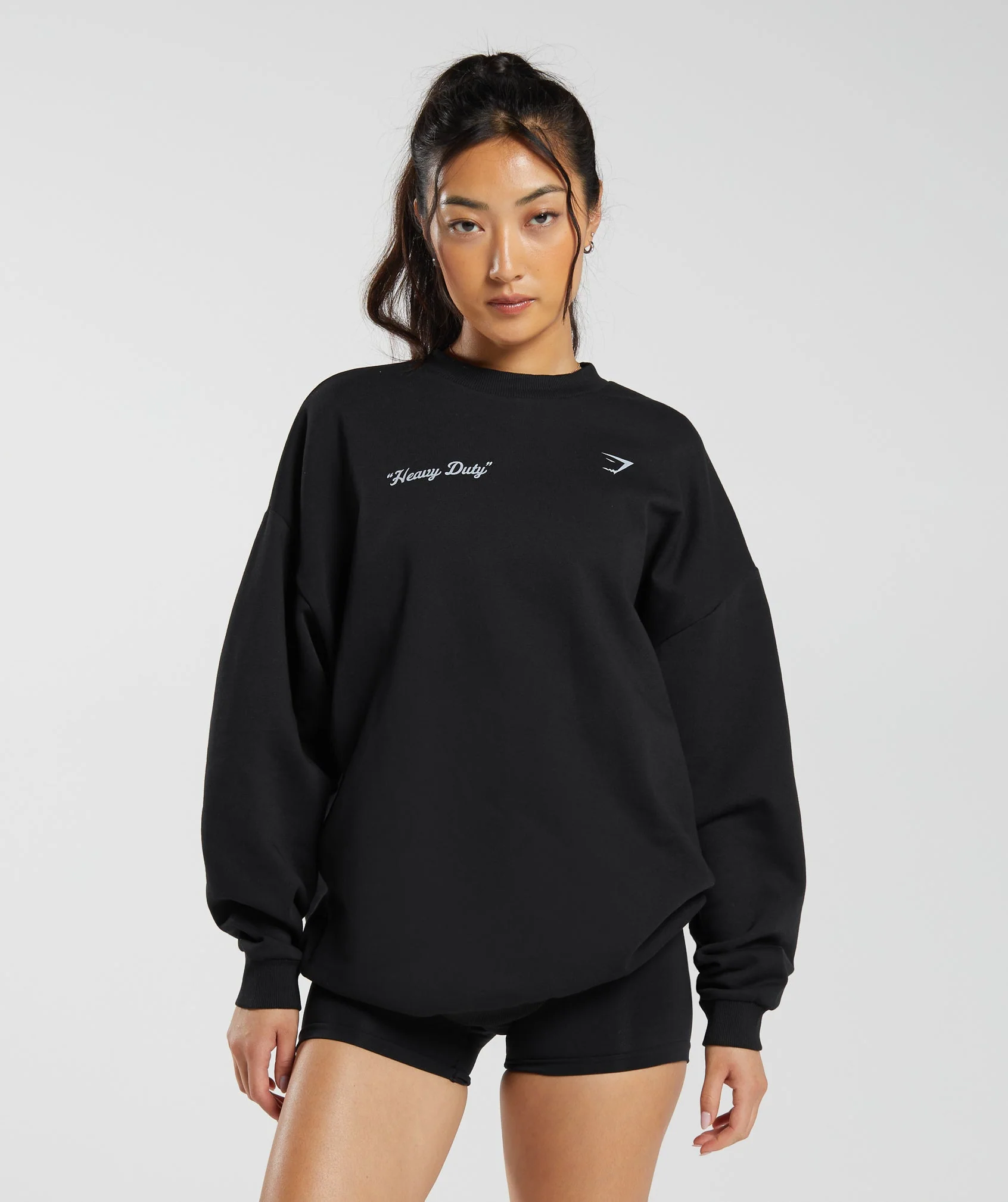Gymshark Heavy Duty Oversized Sweatshirt - Black - Image 2