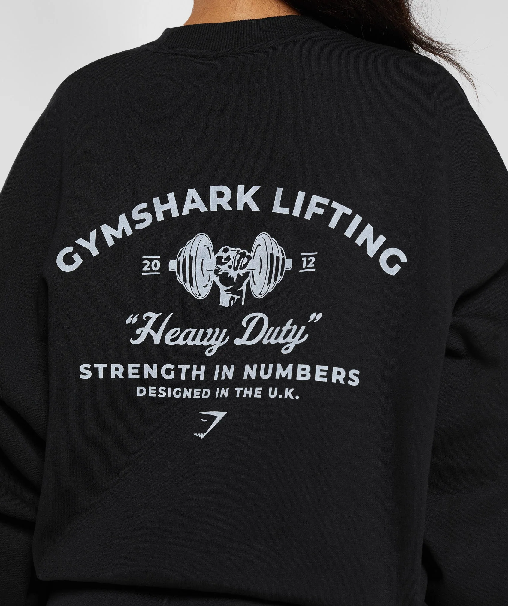 Gymshark Heavy Duty Oversized Sweatshirt - Black - Image 5