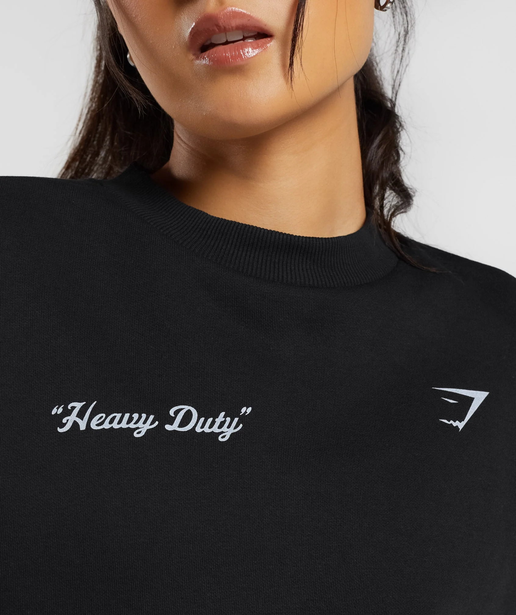 Gymshark Heavy Duty Oversized Sweatshirt - Black - Image 6