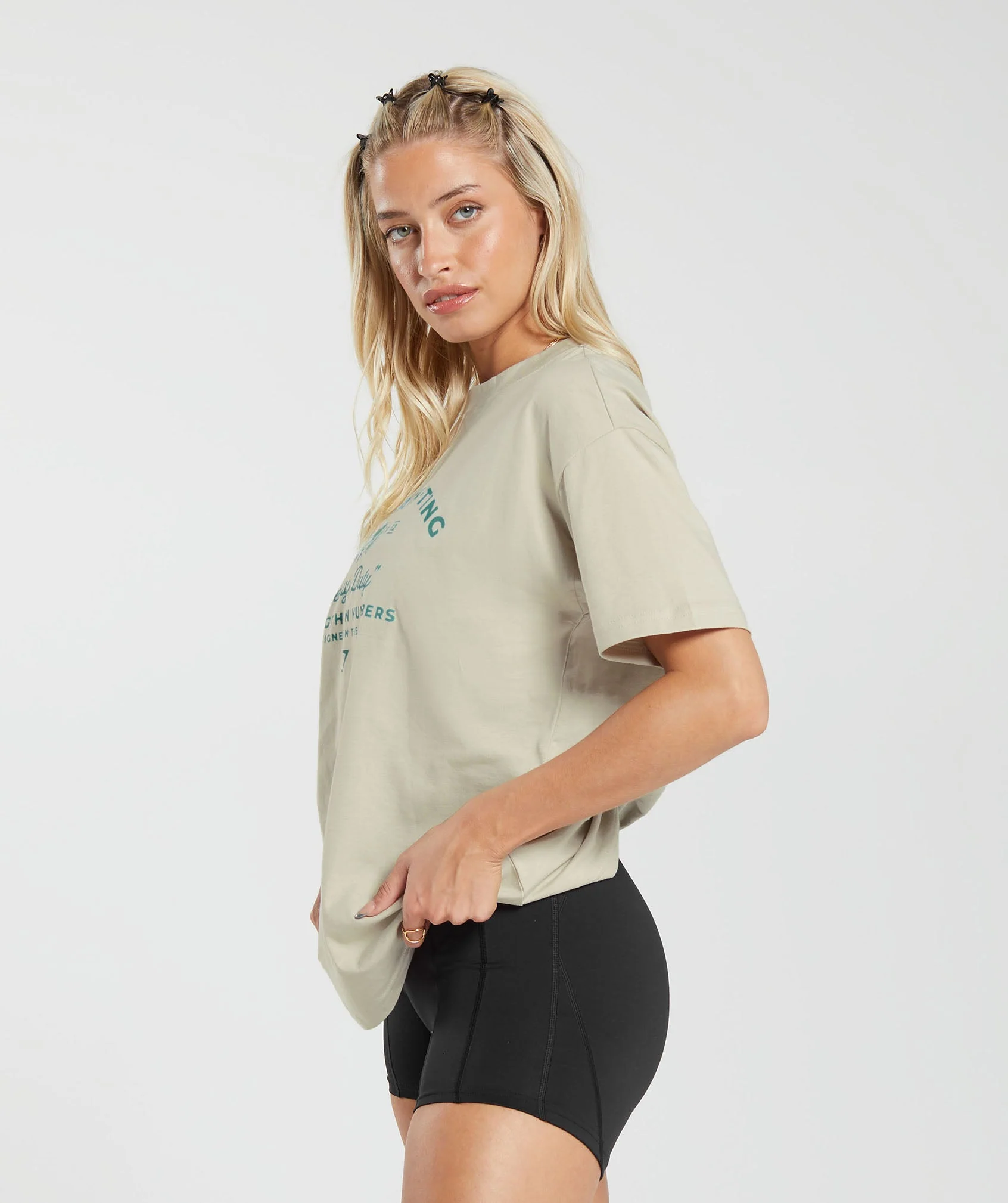 Gymshark Heavy Duty Oversized T-Shirt - Pebble Grey - Image 3