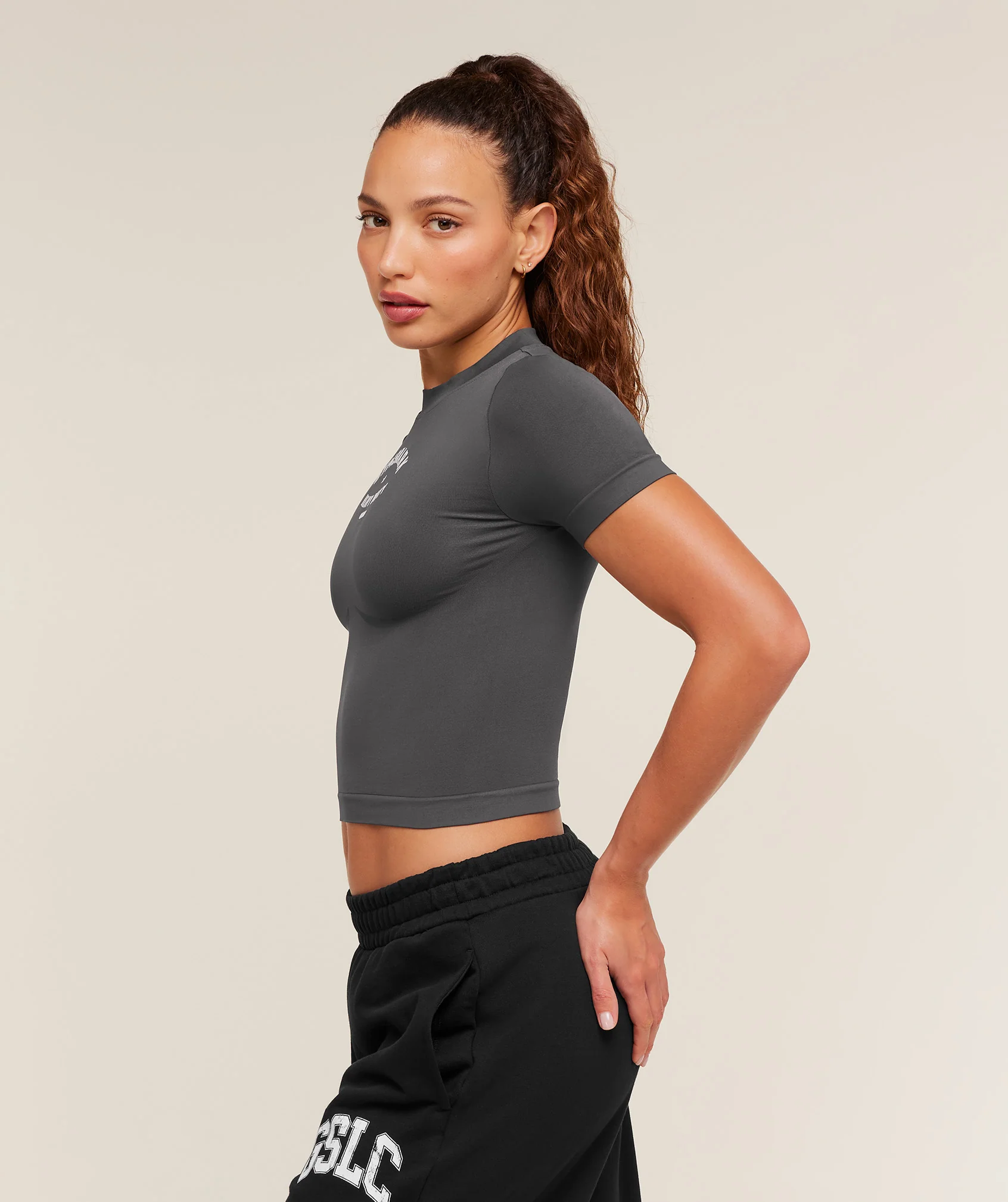 Gymshark Heavy Duty Seamless T-Shirt - Grey - Image 3