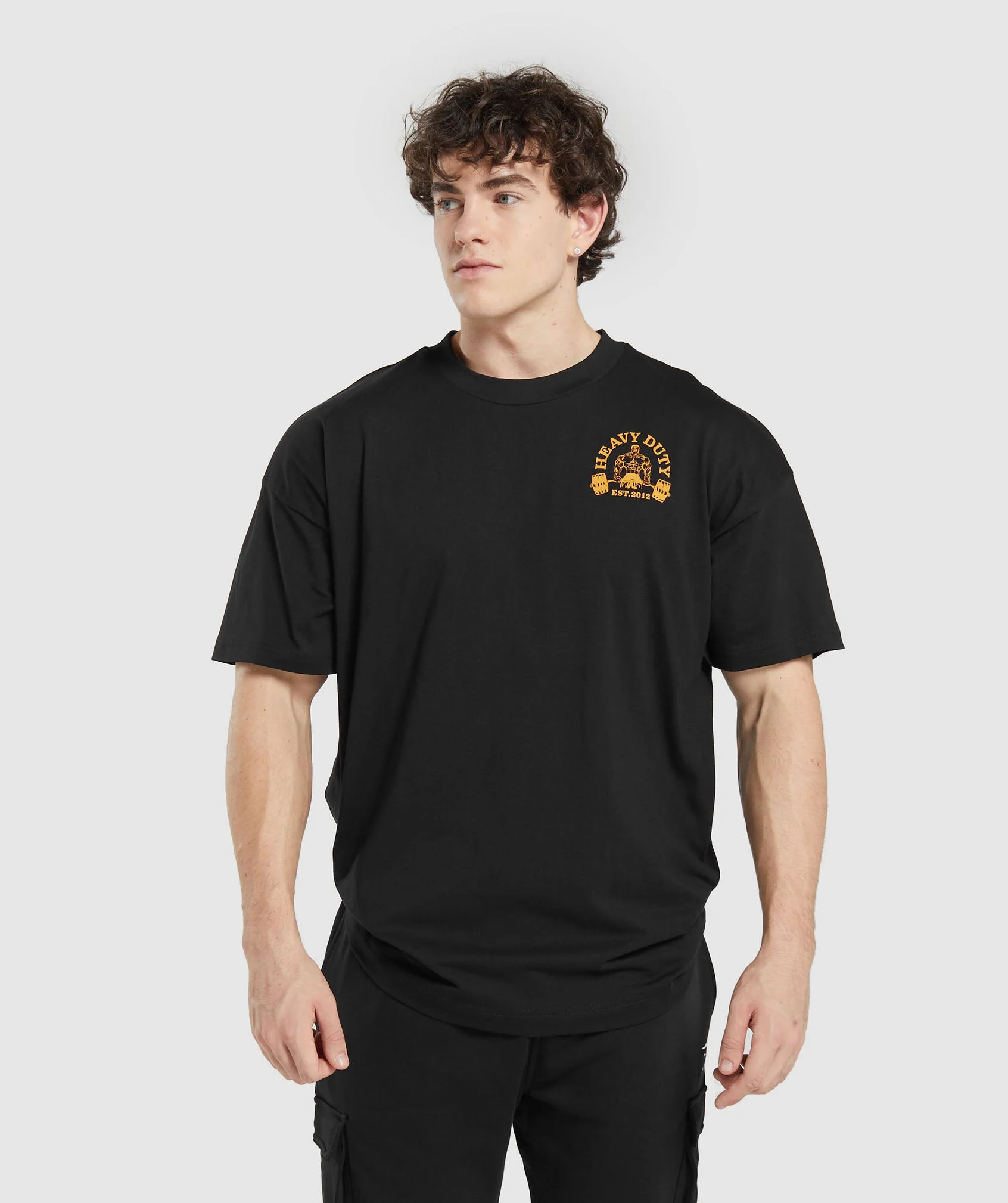 Gymshark Heavy Duty T-Shirt - Black - Image 2