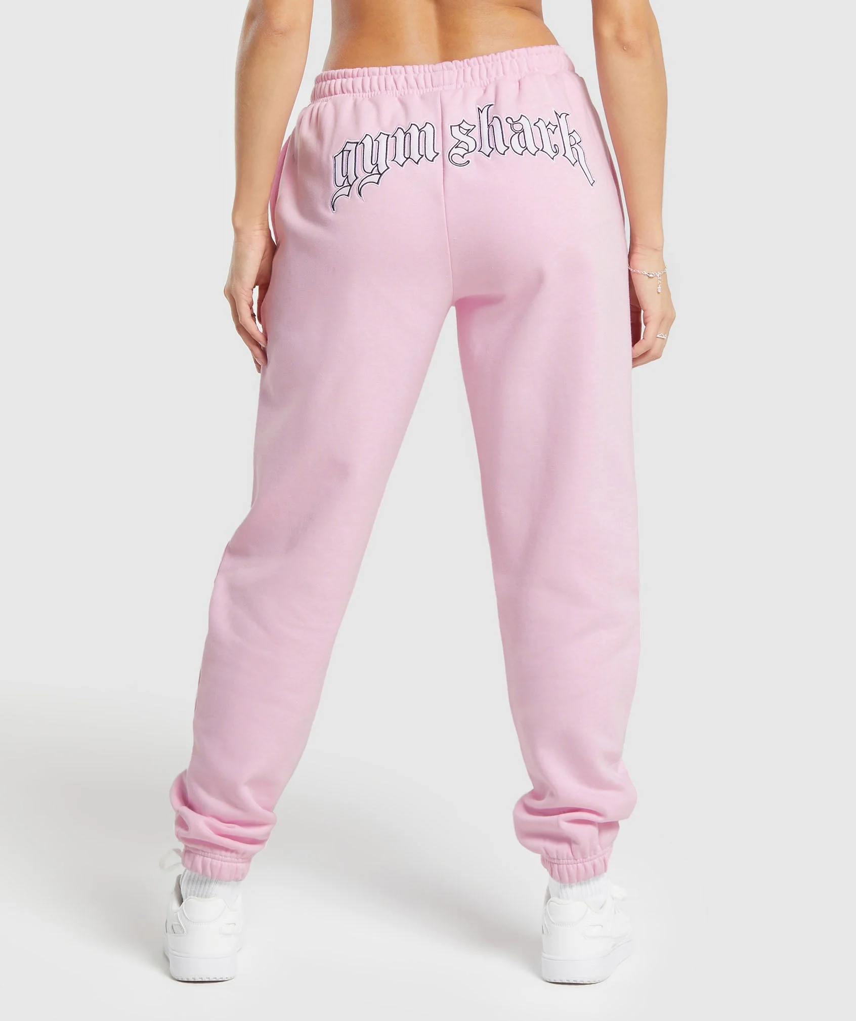 Gymshark Heavy Flex Graphic Joggers - Dolly Pink