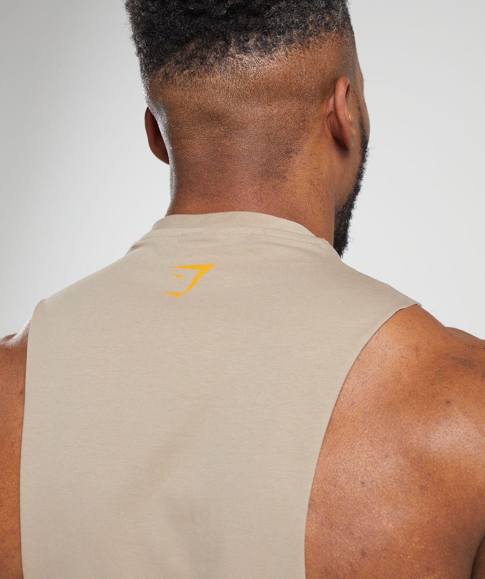 Gymshark Heavy Metal Drop Arm Tank - Brown - Image 5