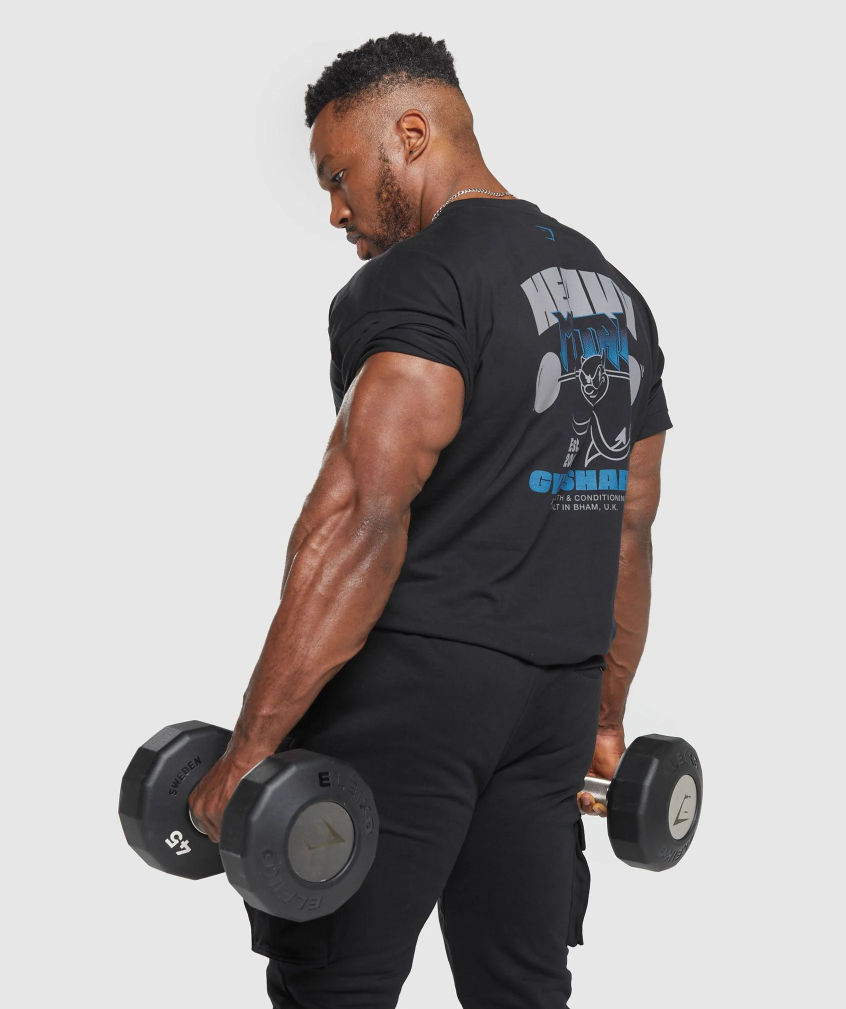 Gymshark Heavy Metal T-Shirt - Black - Image 6