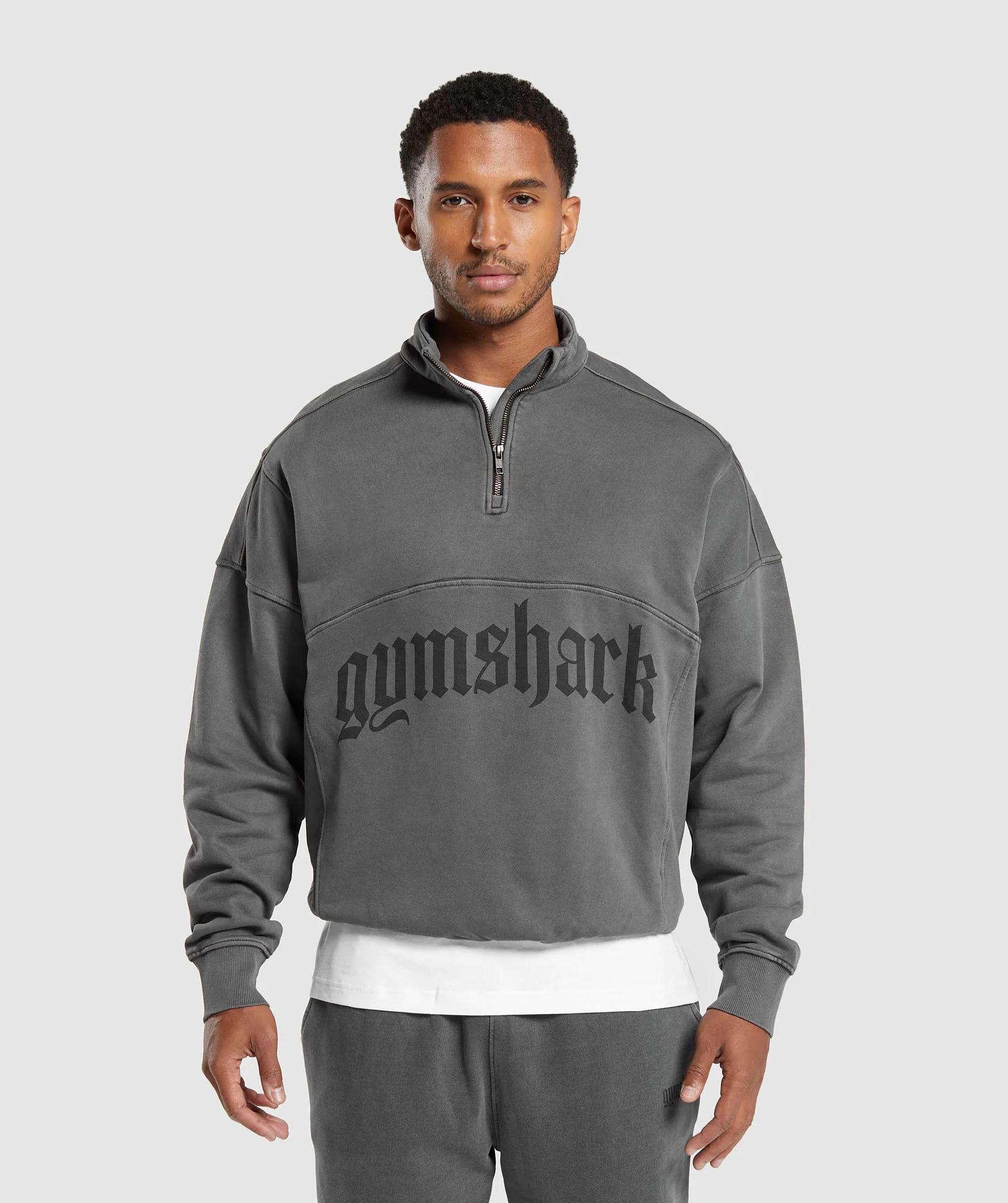 Gymshark Heavyweight 1/4 Zip - Black
