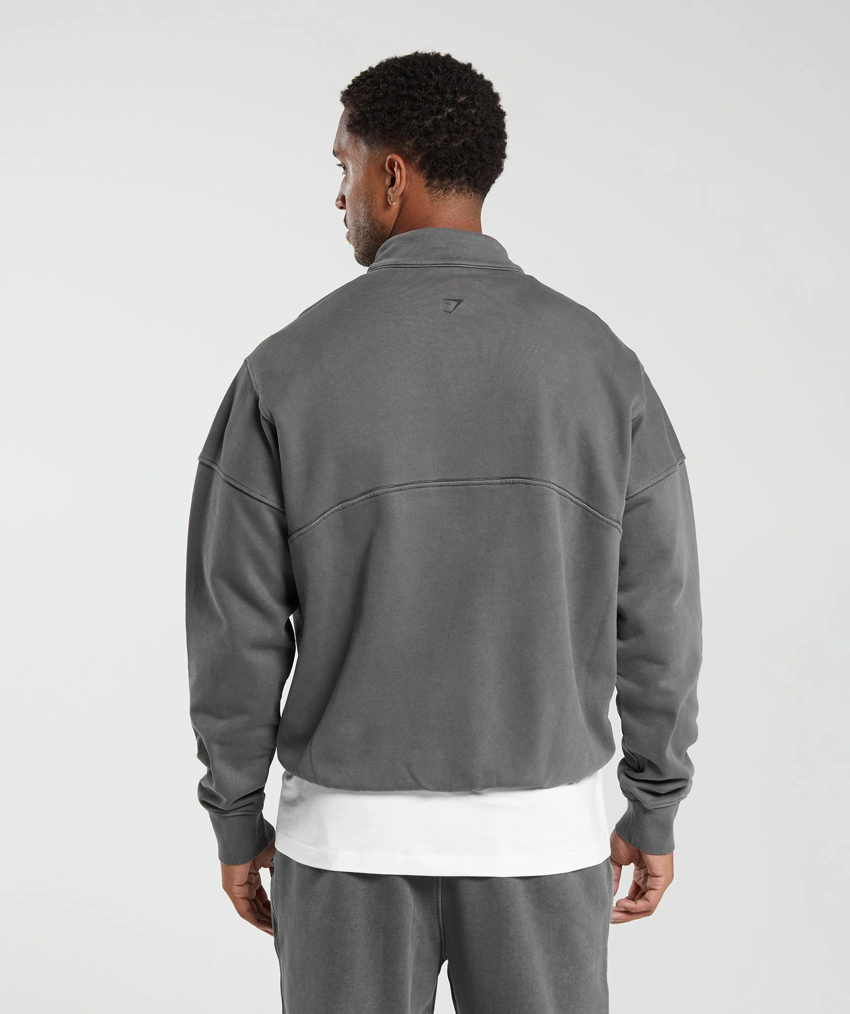 Gymshark Heavyweight 1/4 Zip - Black - Image 2