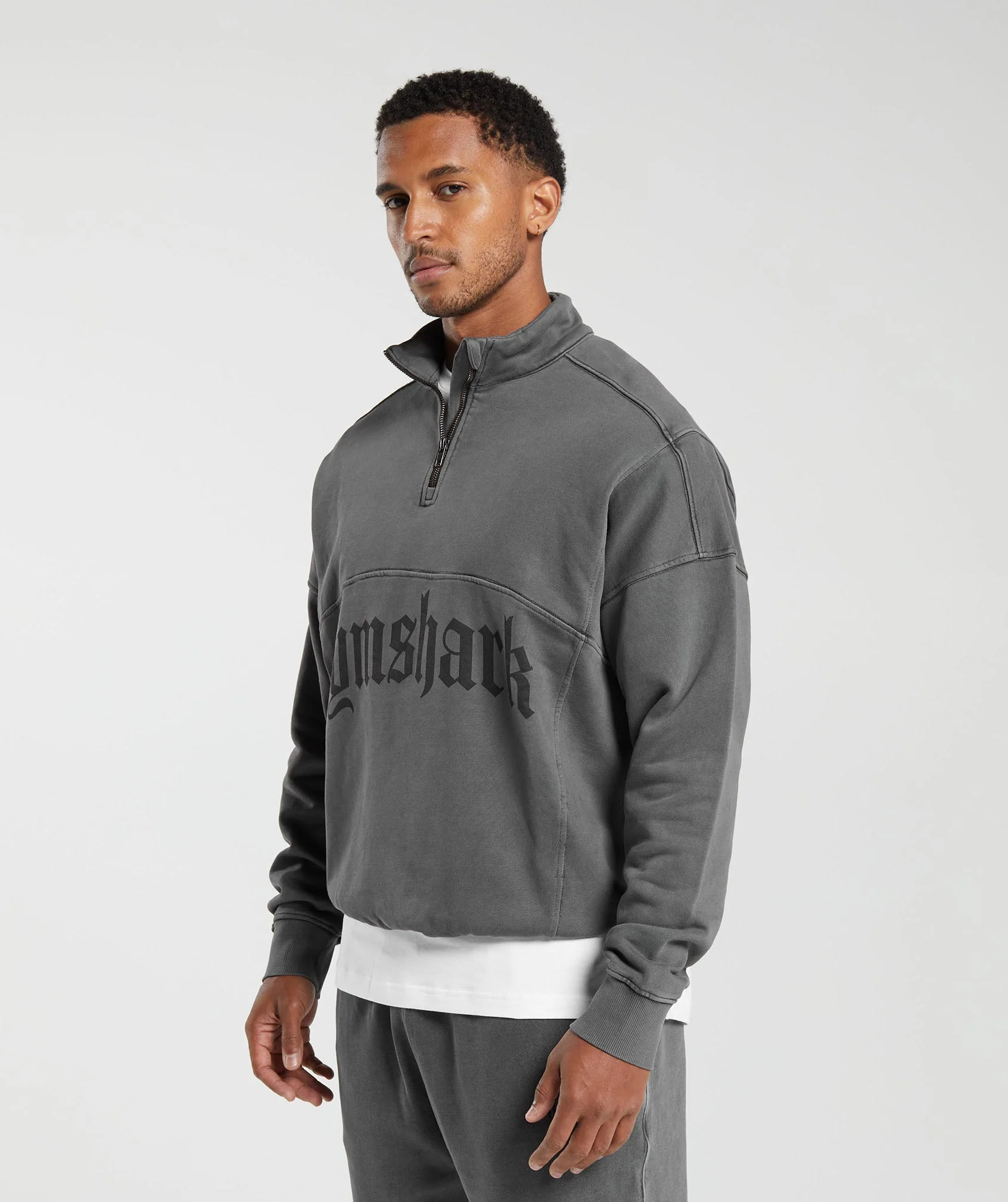Gymshark Heavyweight 1/4 Zip - Black - Image 3