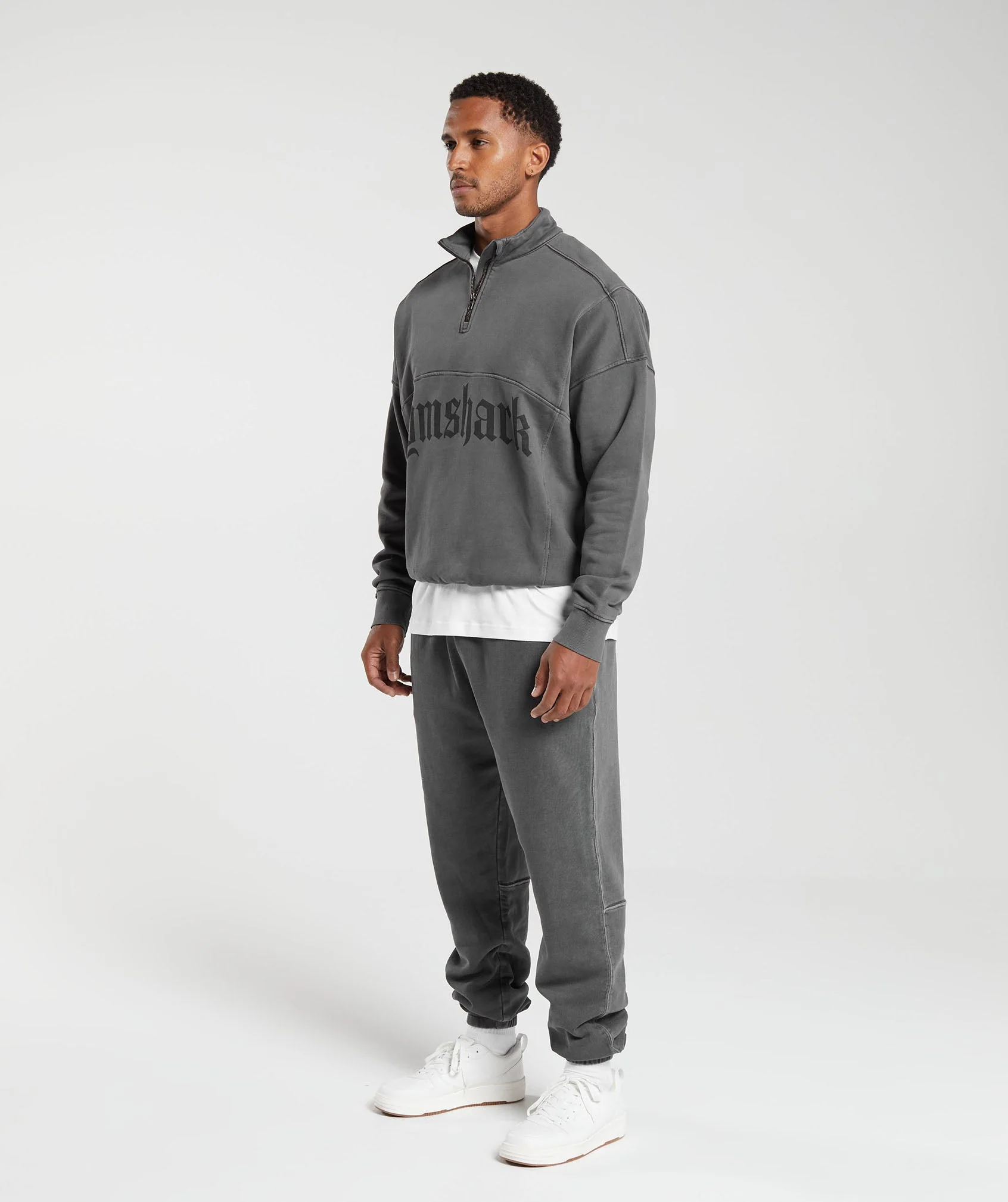 Gymshark Heavyweight 1/4 Zip - Black - Image 4