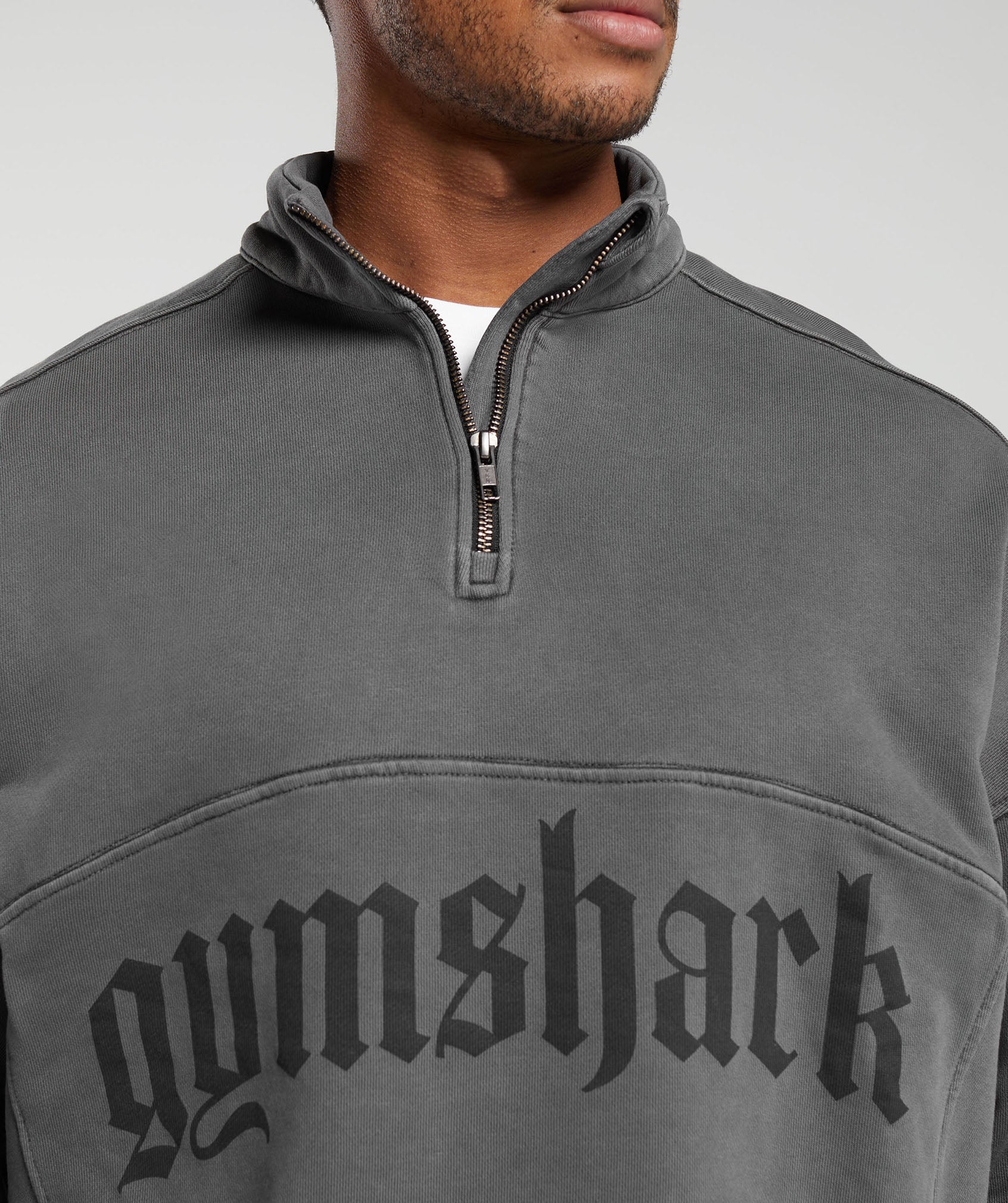 Gymshark Heavyweight 1/4 Zip - Black - Image 6