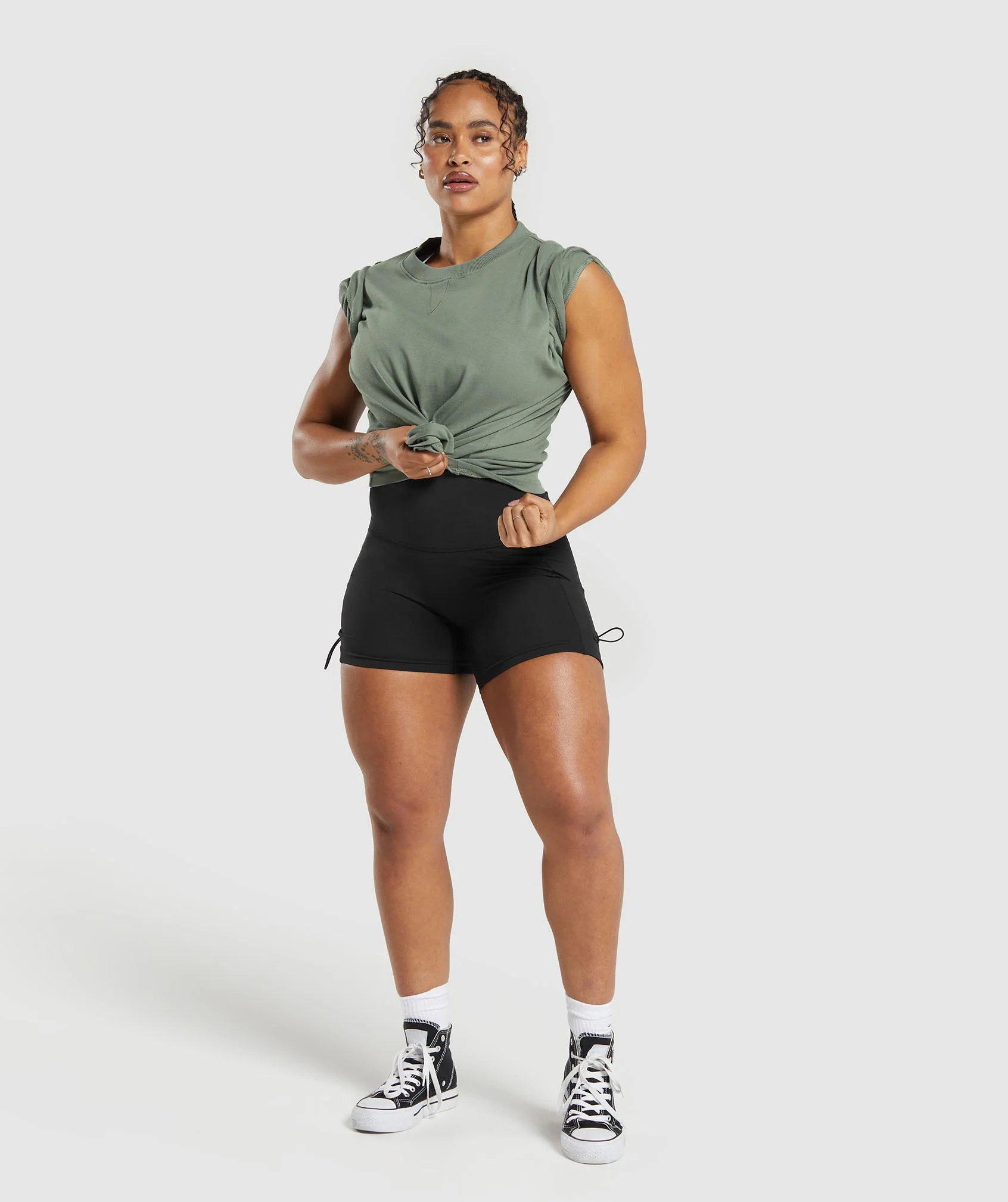 Gymshark Heavyweight Cotton T-Shirt - Unit Green - Image 4