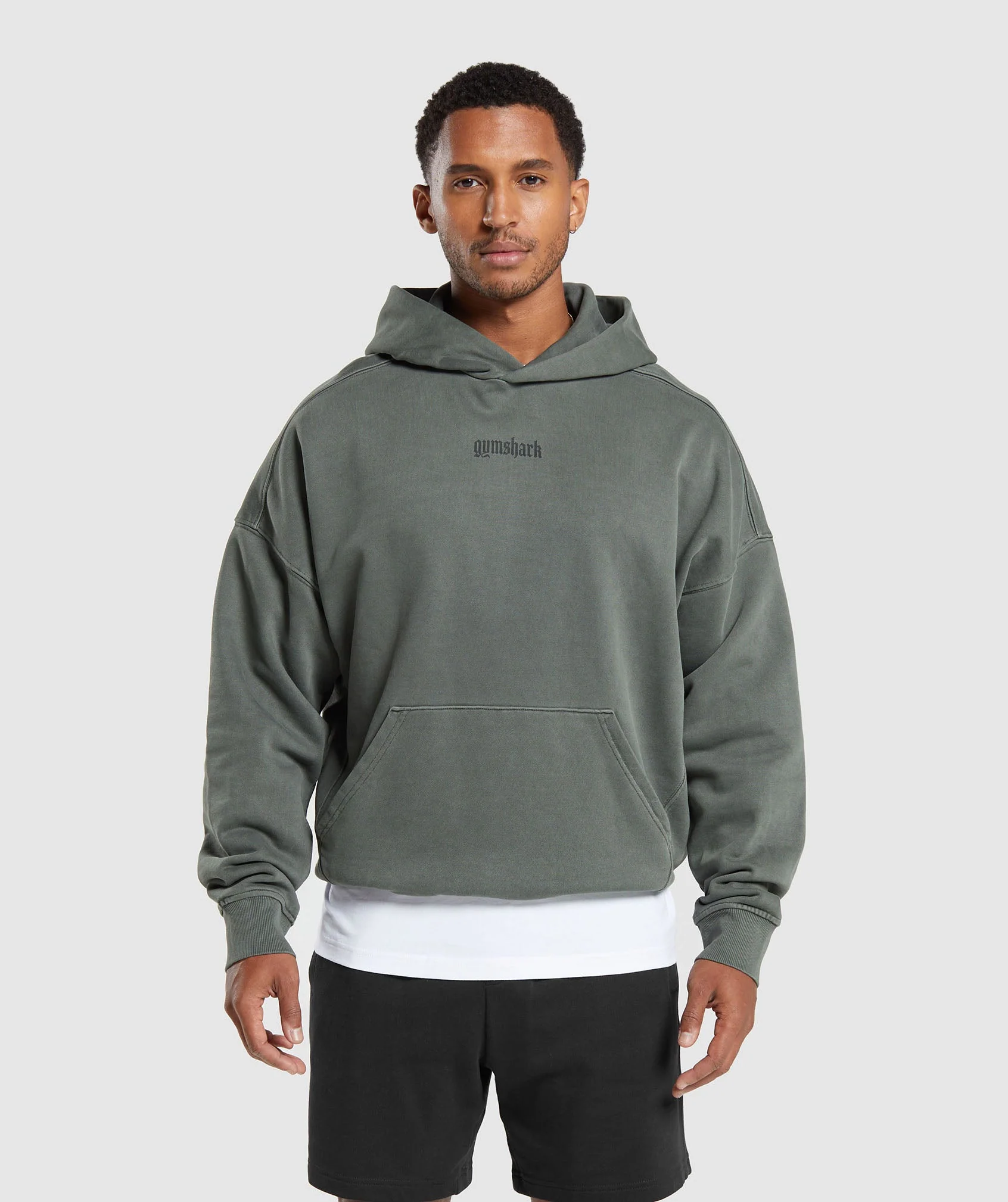 Gymshark Heavyweight Hoodie - Deep Olive Green - Image 2