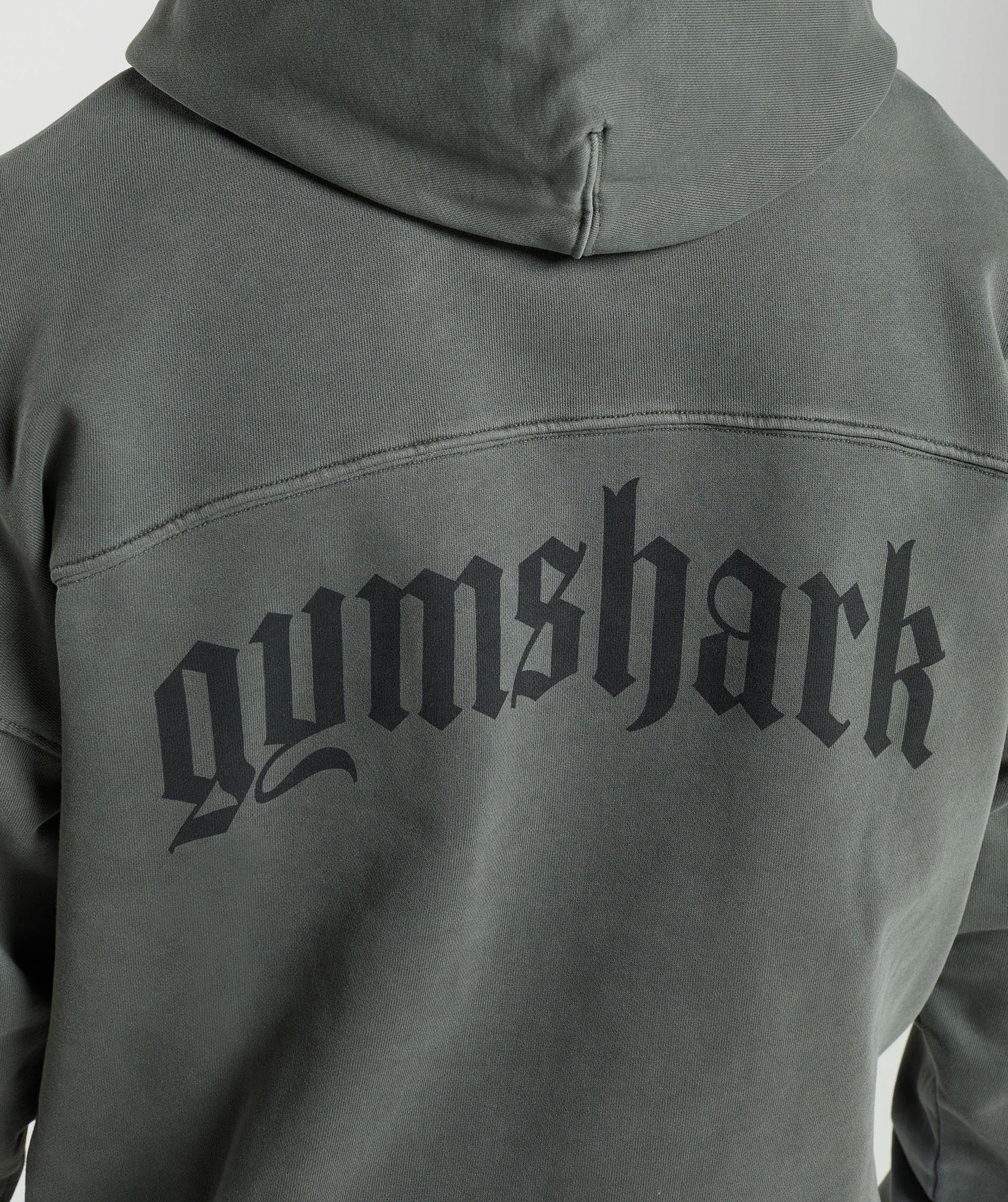 Gymshark Heavyweight Hoodie - Deep Olive Green - Image 5