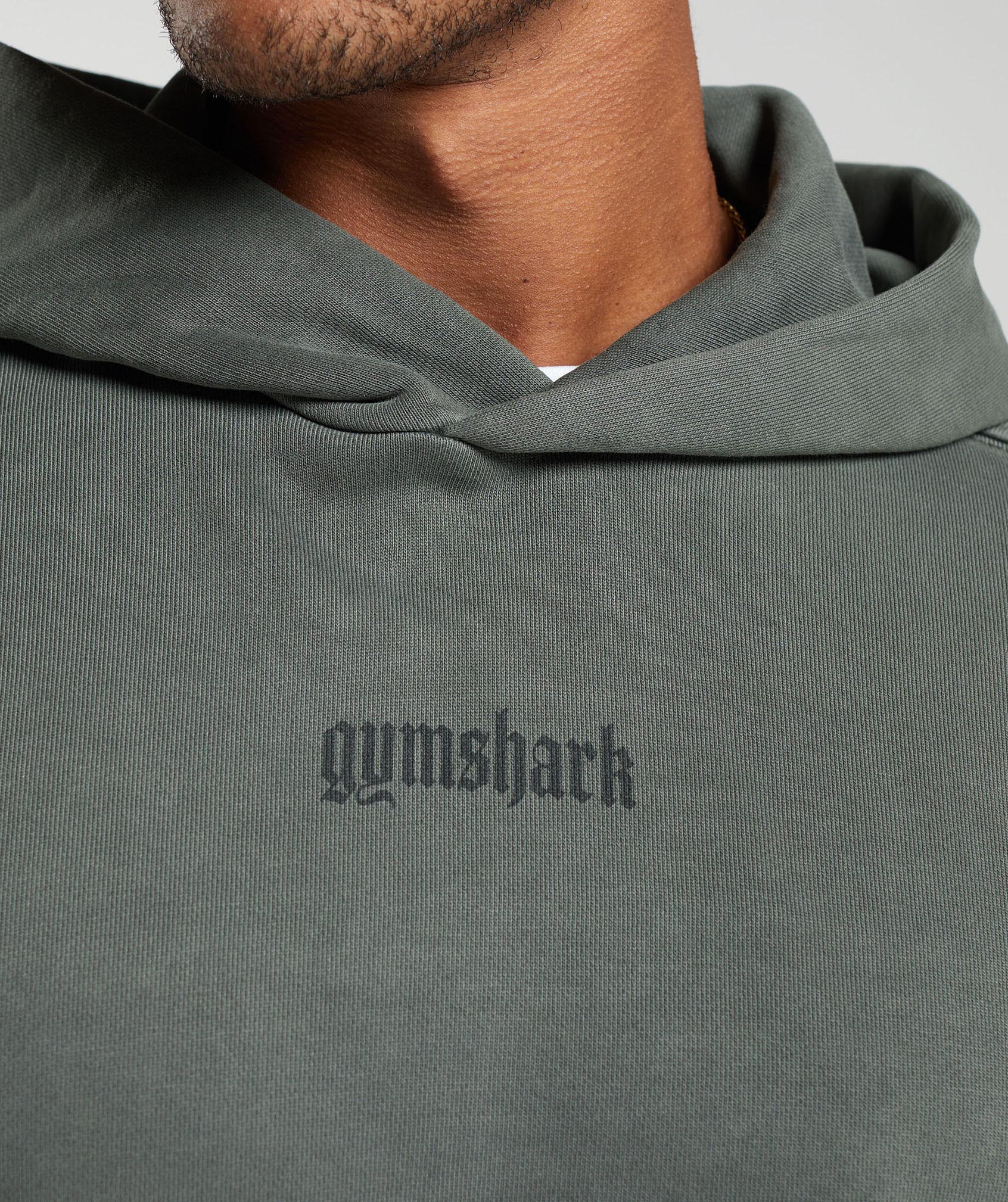 Gymshark Heavyweight Hoodie - Deep Olive Green - Image 6