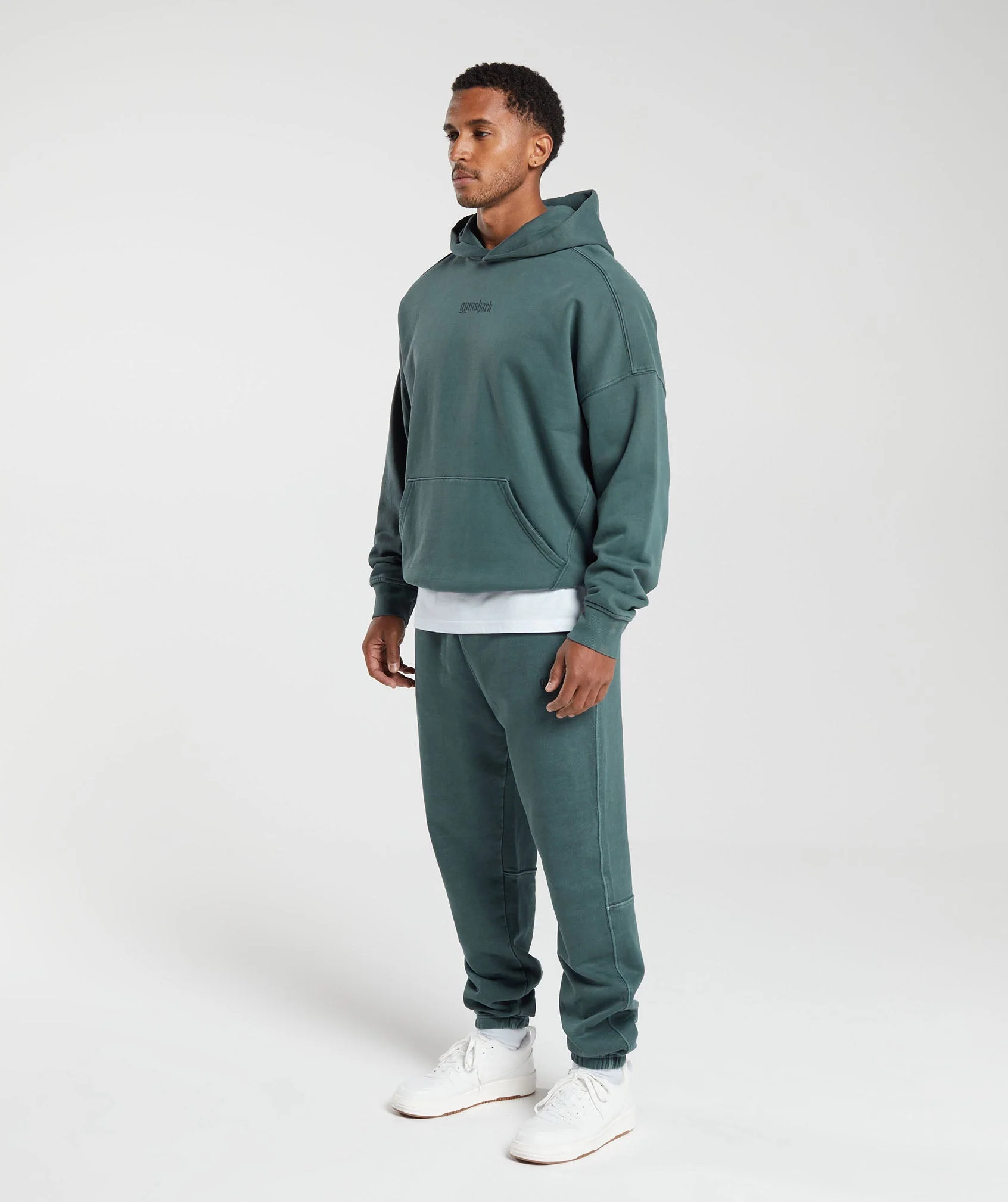 Gymshark Heavyweight Hoodie - Smokey Teal - Image 4