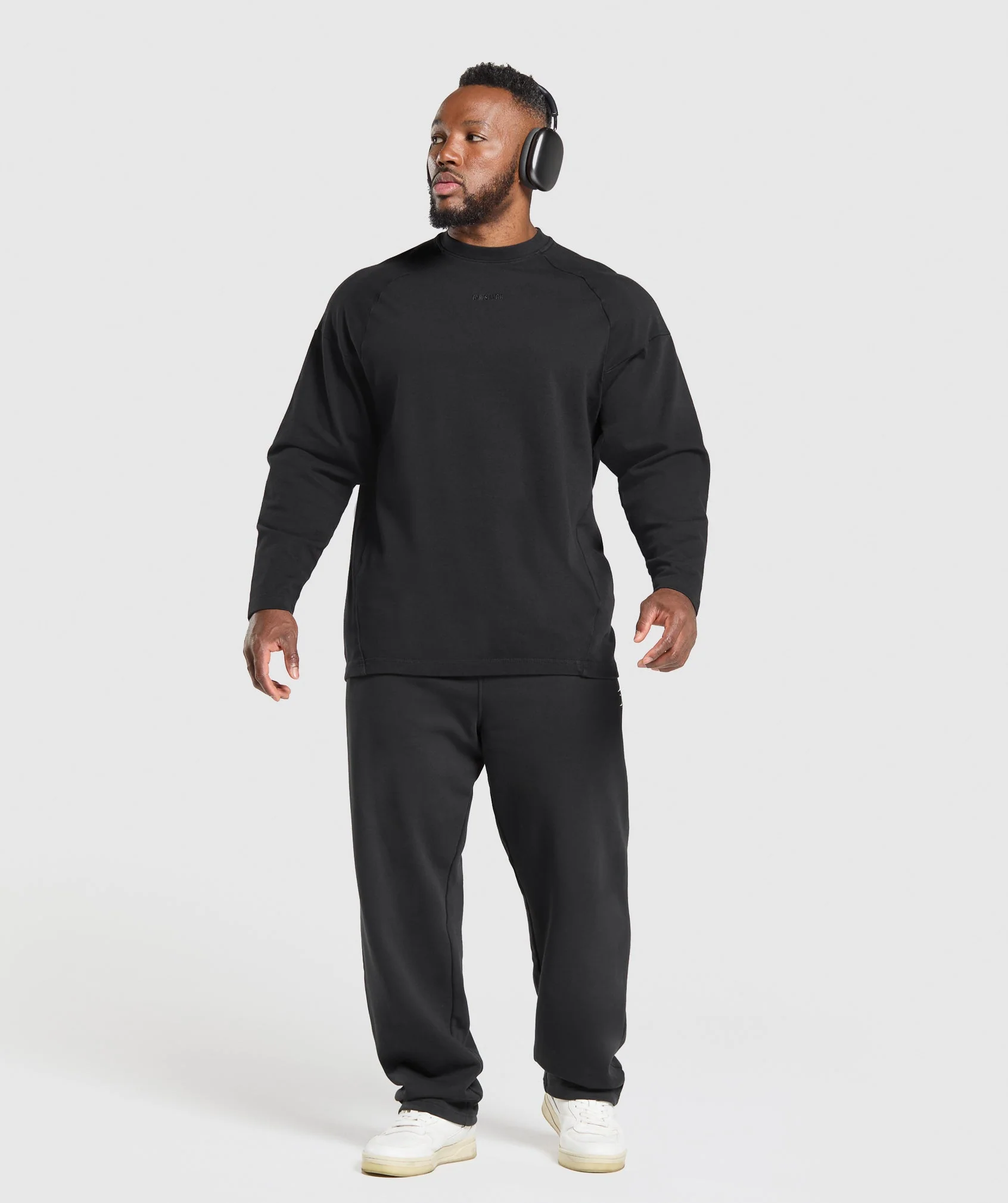 Gymshark Heavyweight Long Sleeve T-Shirt - Black - Image 4
