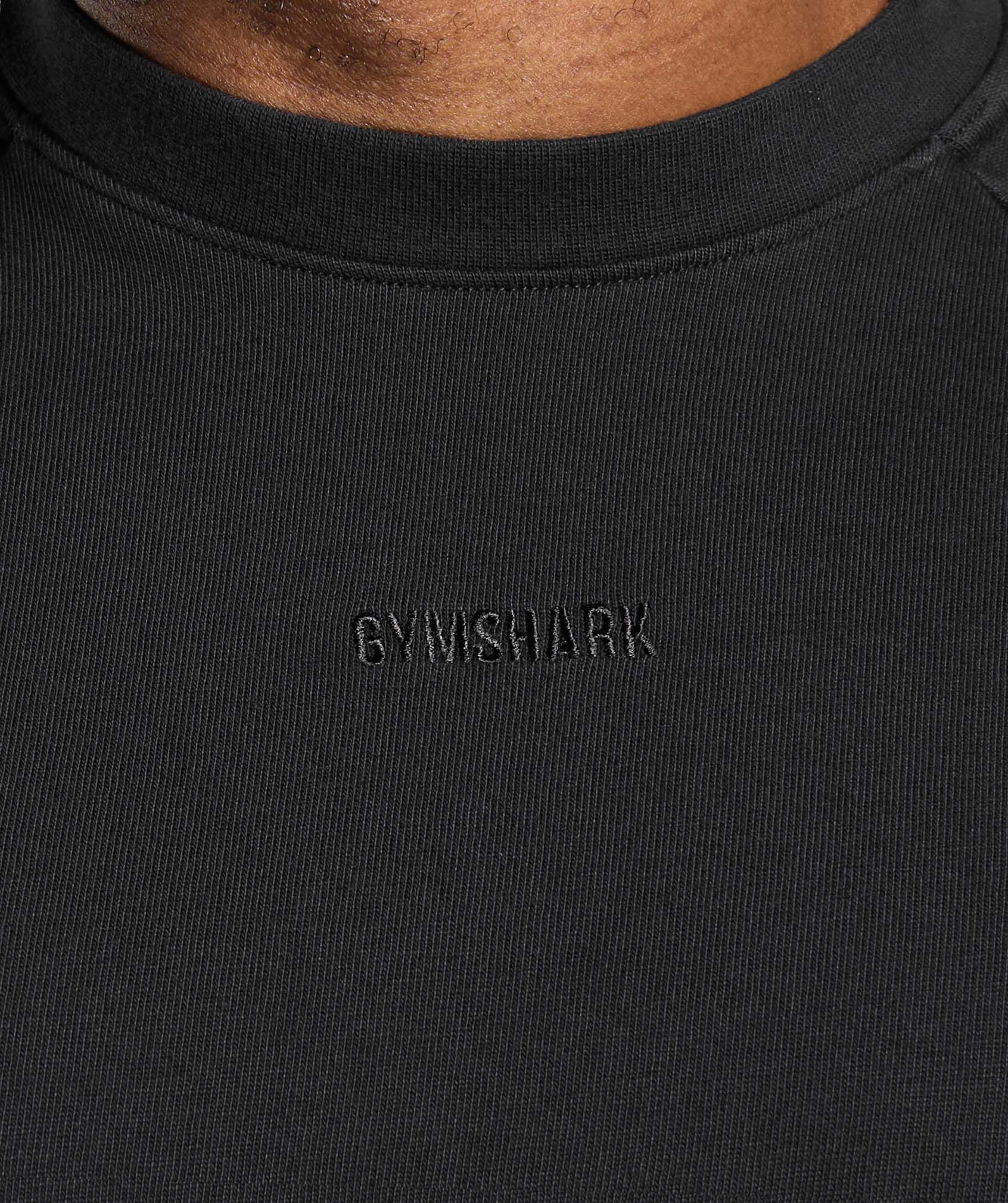 Gymshark Heavyweight Long Sleeve T-Shirt - Black - Image 5