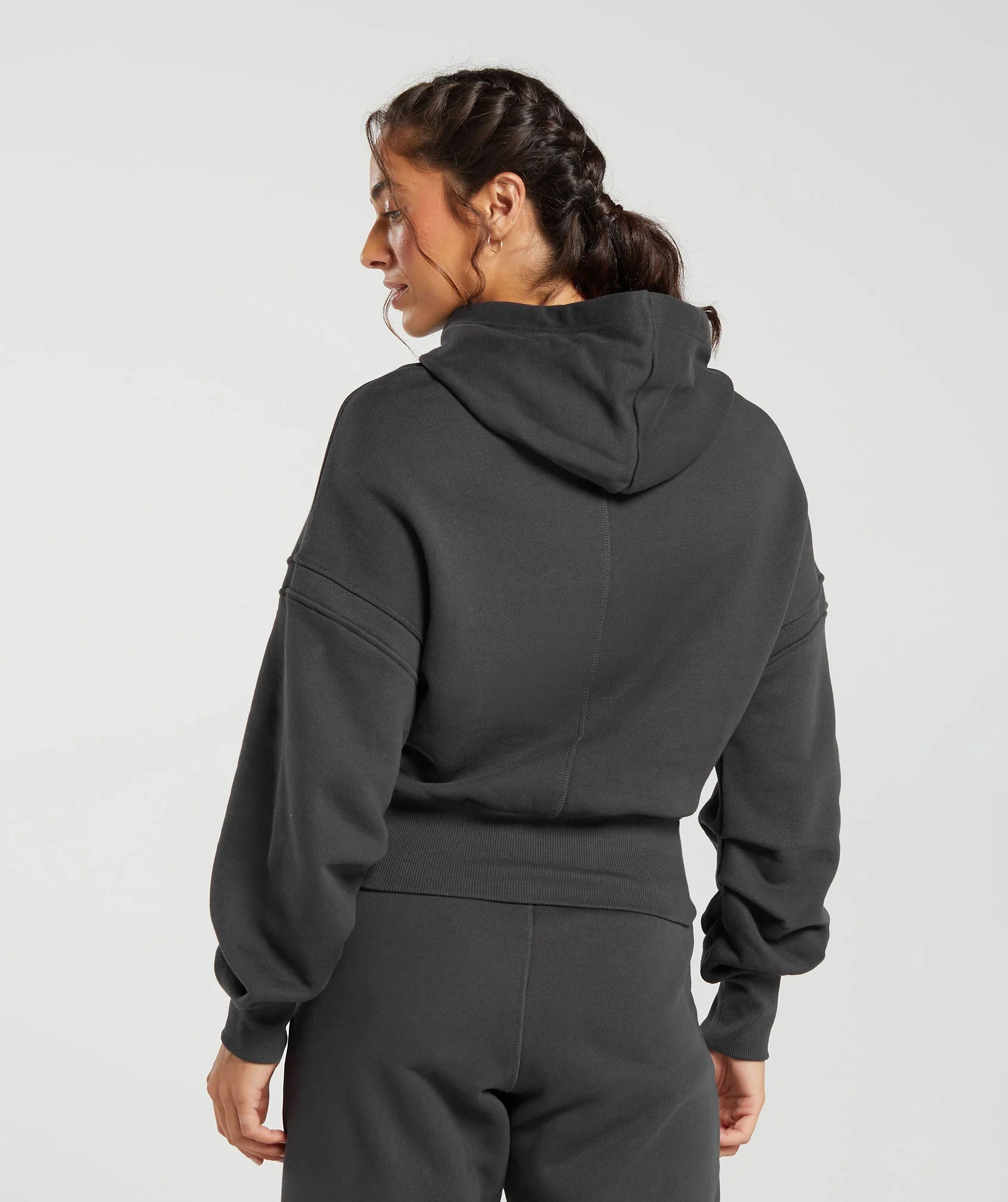 Gymshark Heavyweight Loopback Sweat Hoodie - Asphalt Grey - Image 2