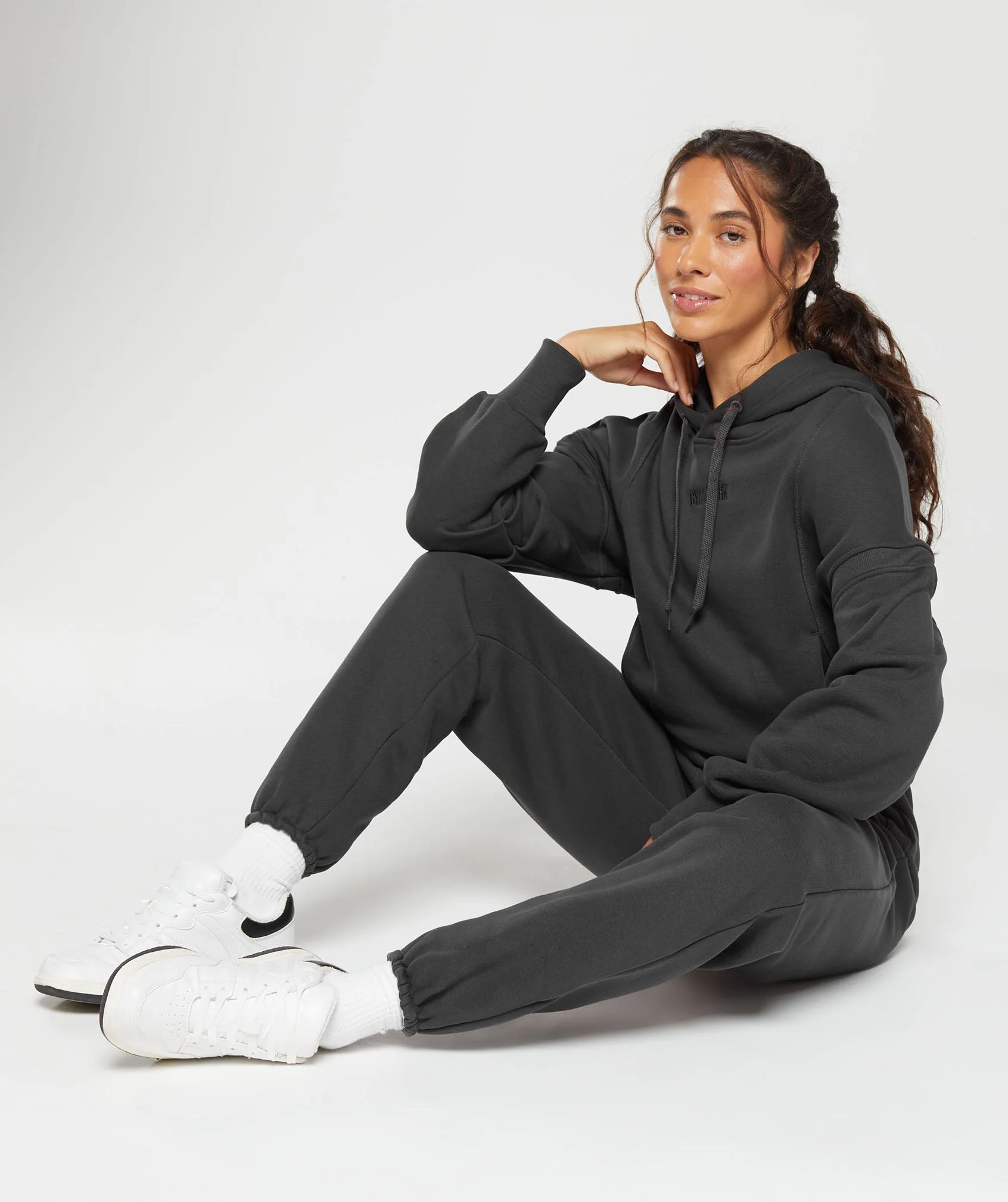 Gymshark Heavyweight Loopback Sweat Hoodie - Asphalt Grey - Image 4