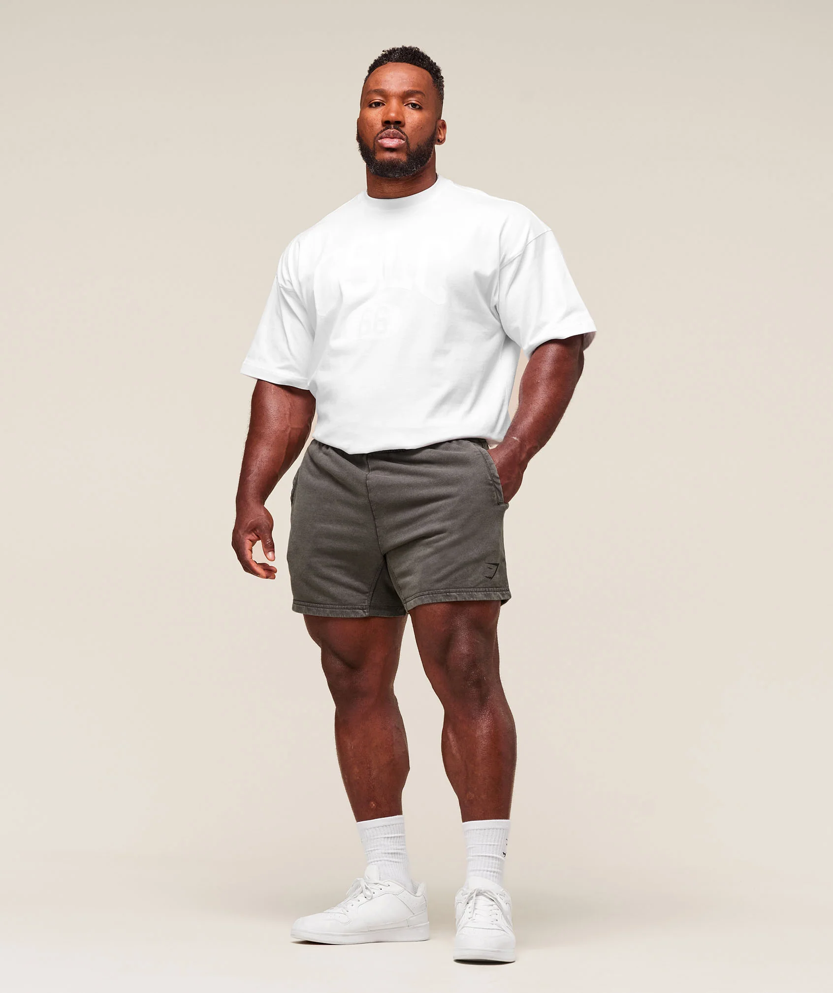 Gymshark Heritage 5" Shorts - Grey - Image 4