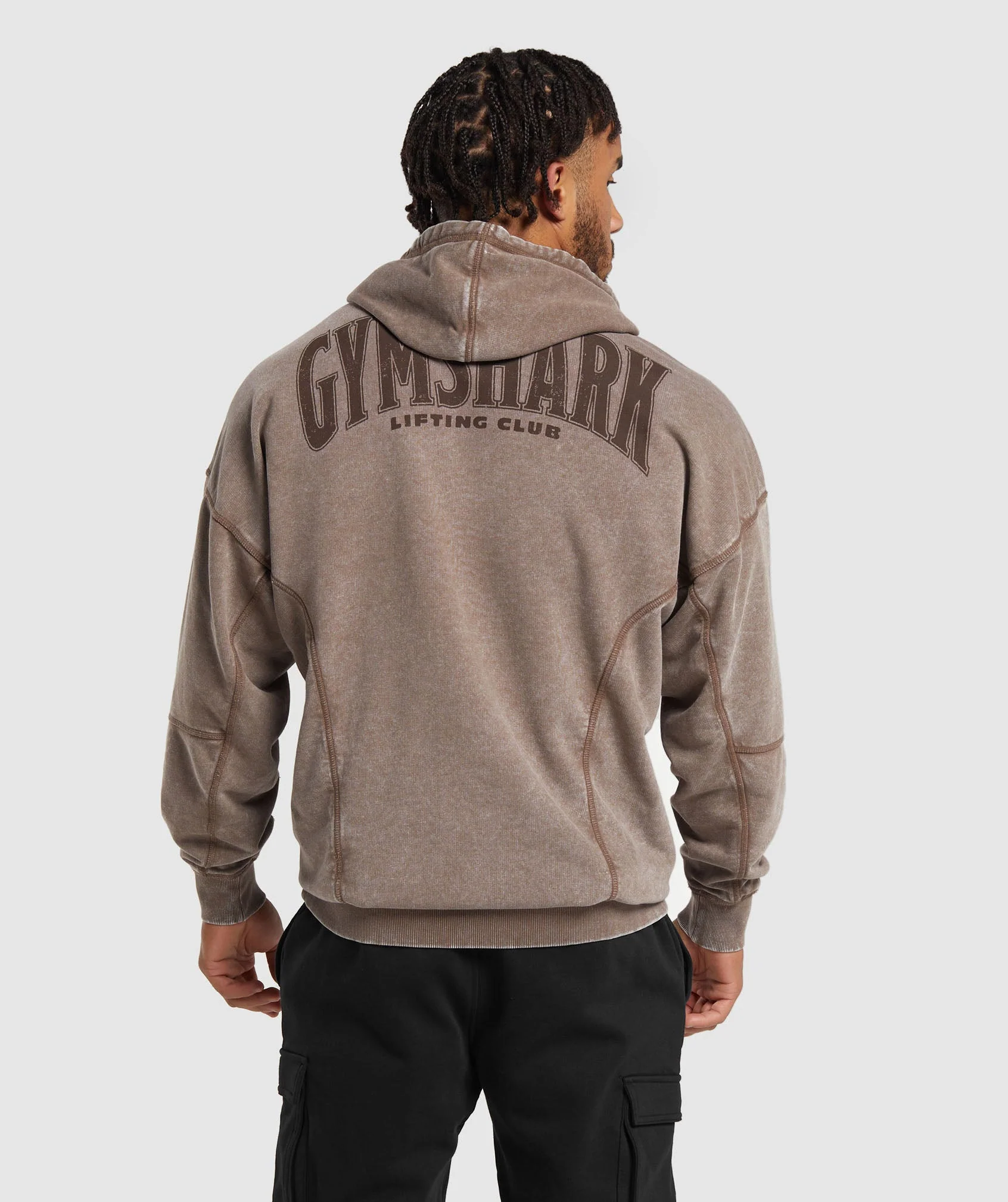 Gymshark Heritage Washed Hoodie - Penny Brown