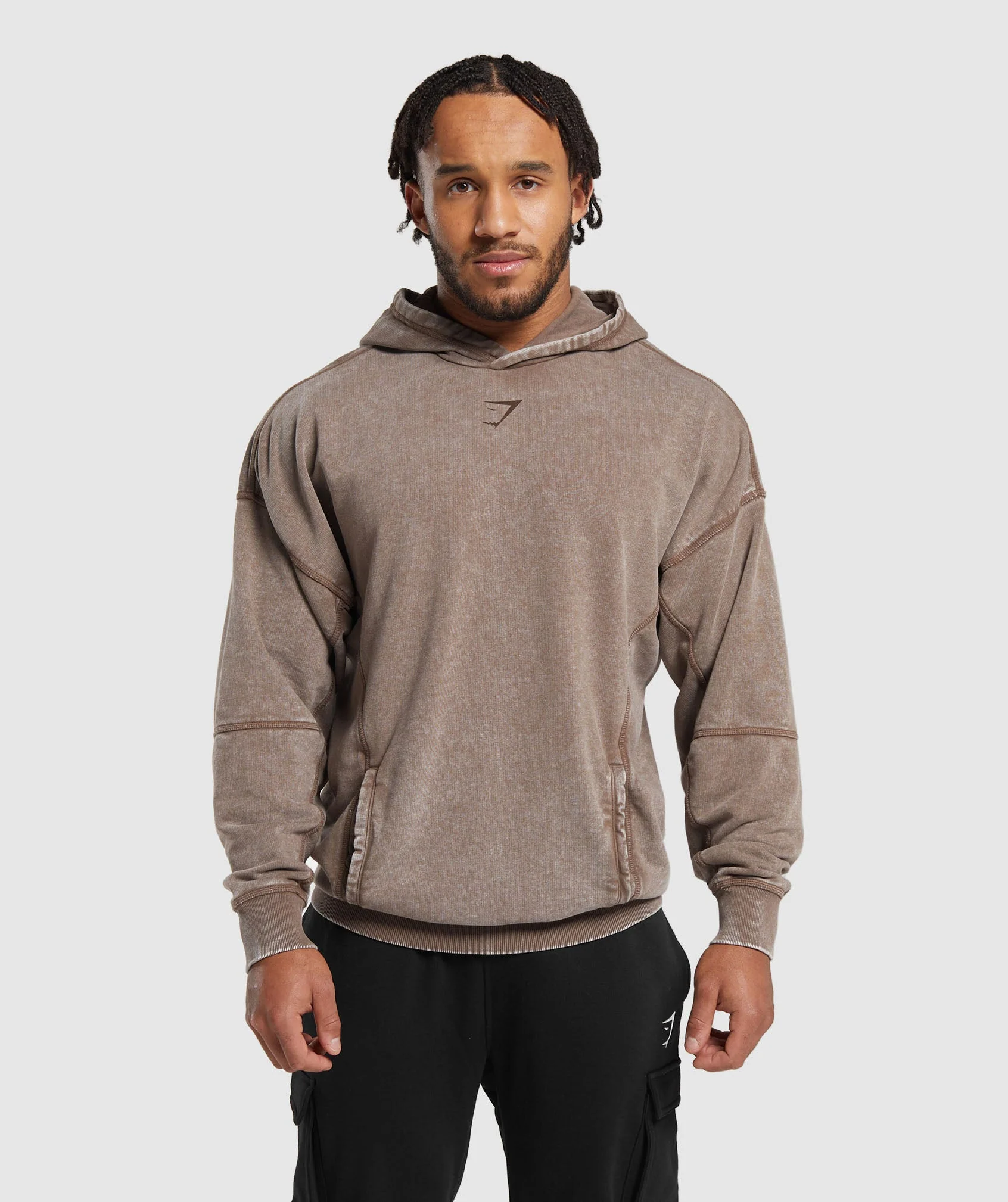 Gymshark Heritage Washed Hoodie - Penny Brown - Image 2