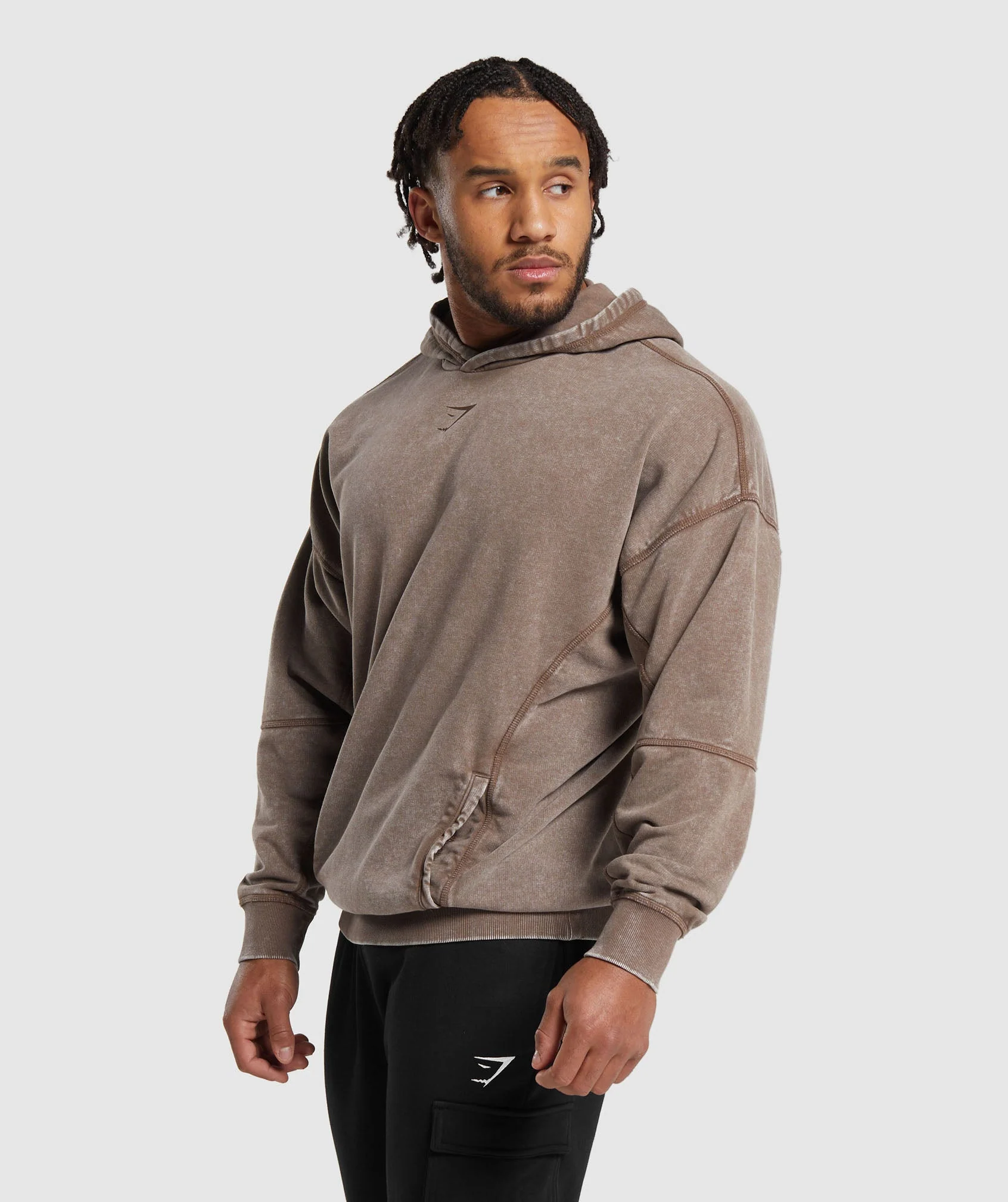 Gymshark Heritage Washed Hoodie - Penny Brown - Image 7